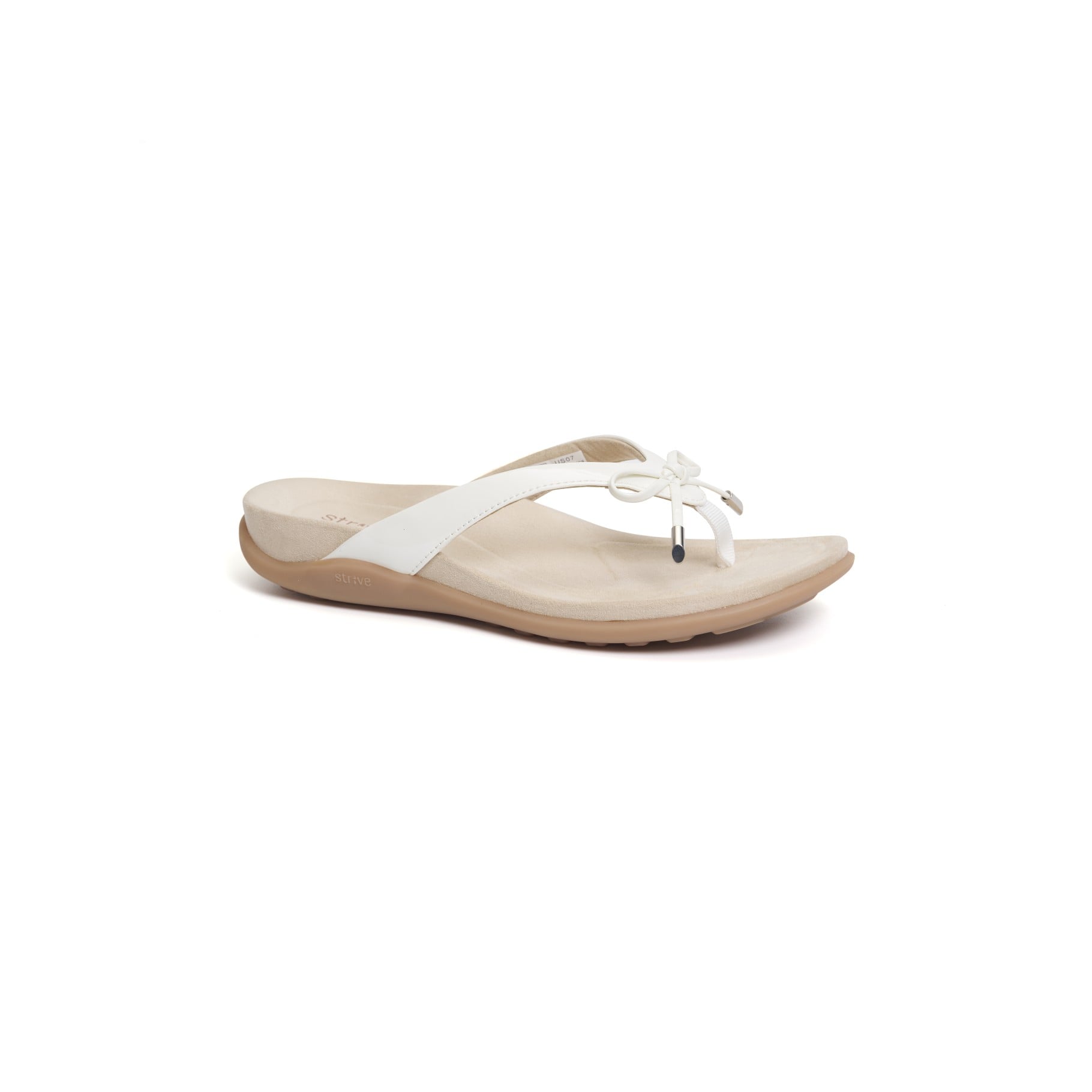 Strive Island II Women's Orthotic Sandals with Arch Support - White - Angle