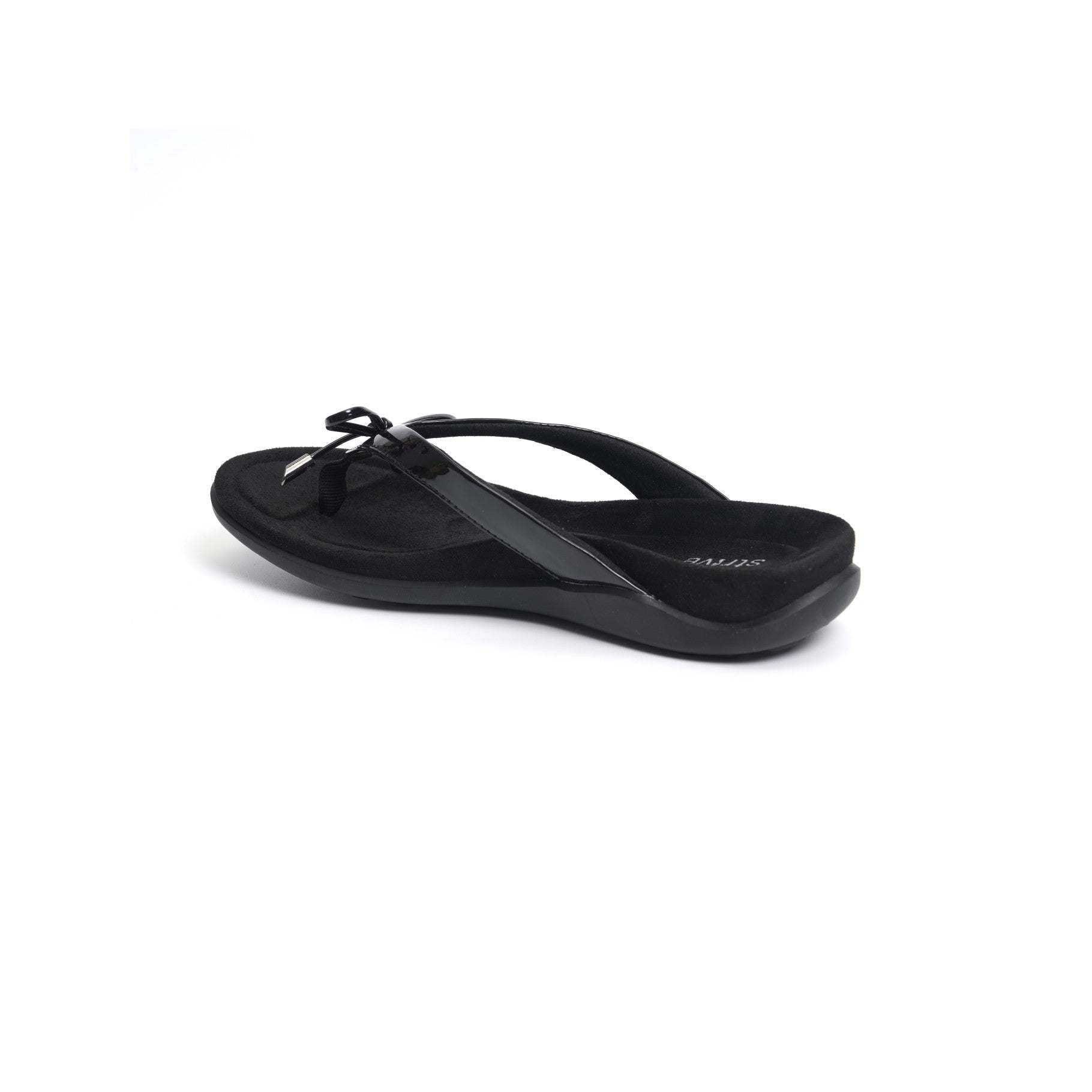 Strive Island II Women's Orthotic Sandals with Arch Support - Black Ii - Back View