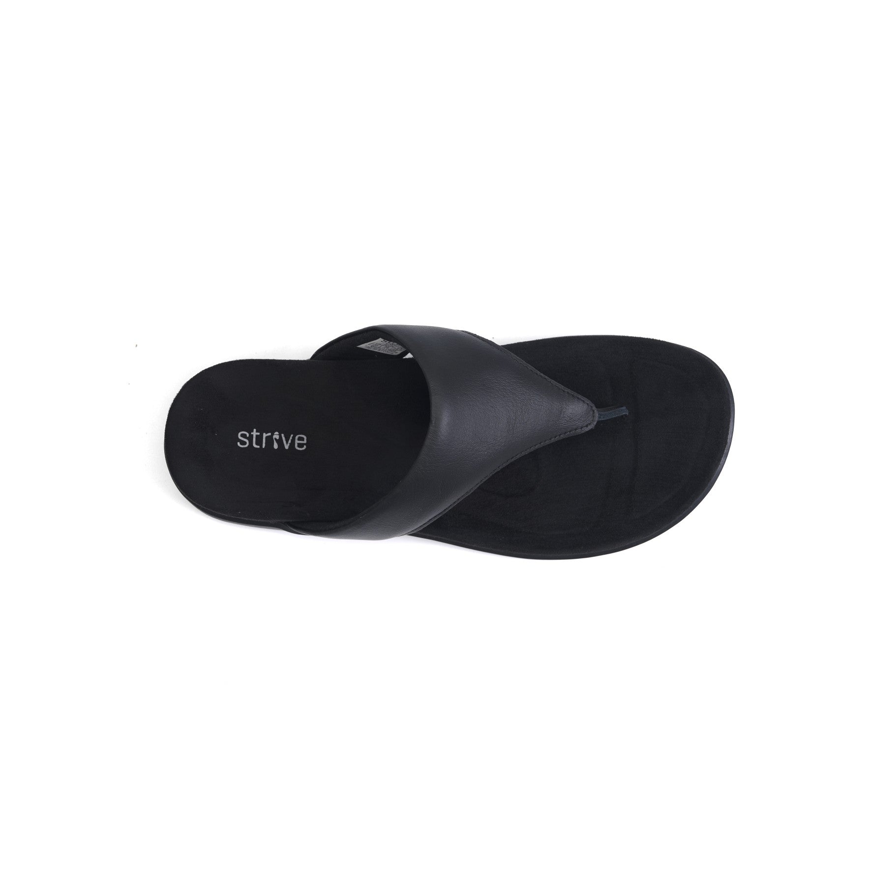 Strive Antibes Women's Orthotic Toe Post Sandals - Black Ii - Overhead