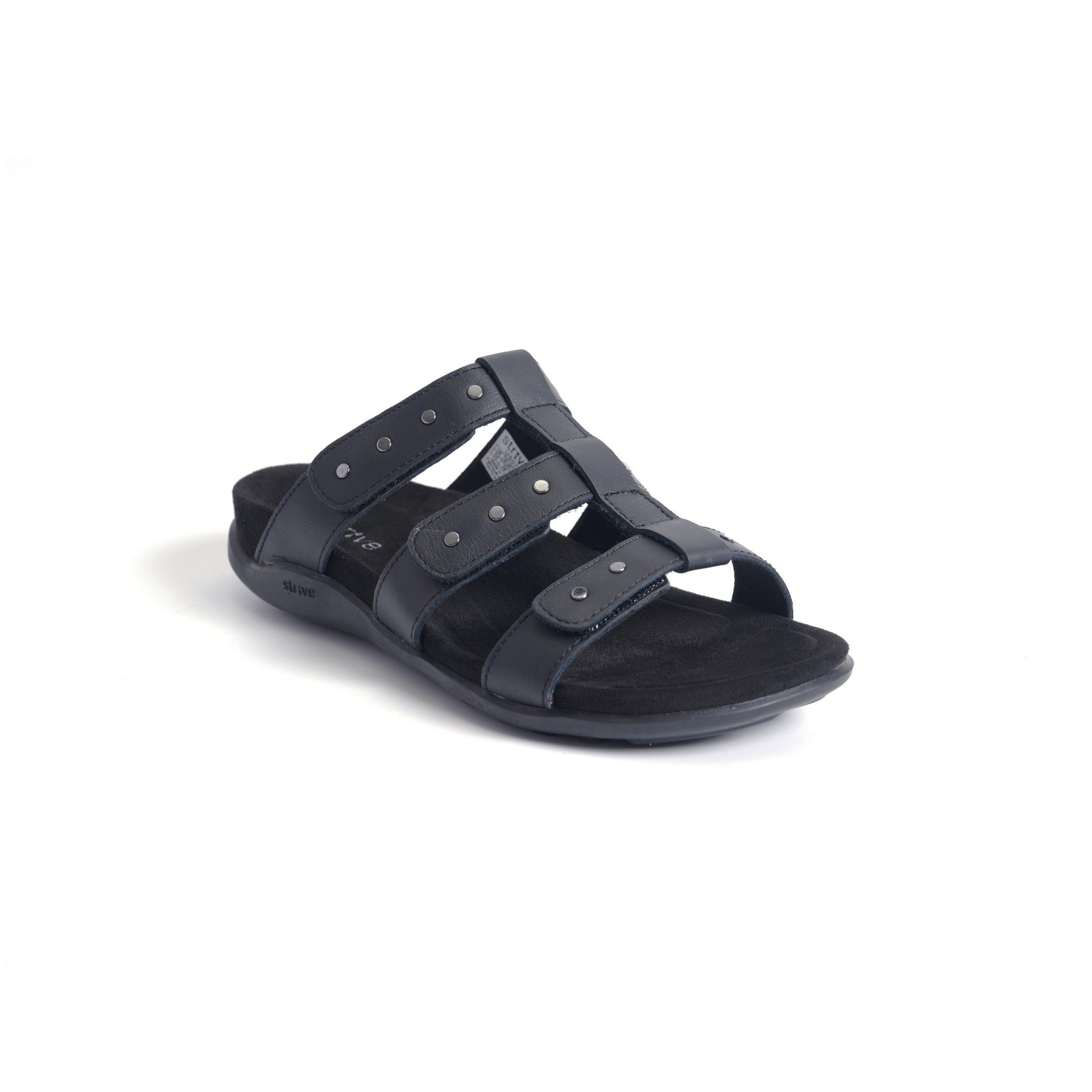 Strive Biarritz Women's Orthotic Walking Sandals in Black