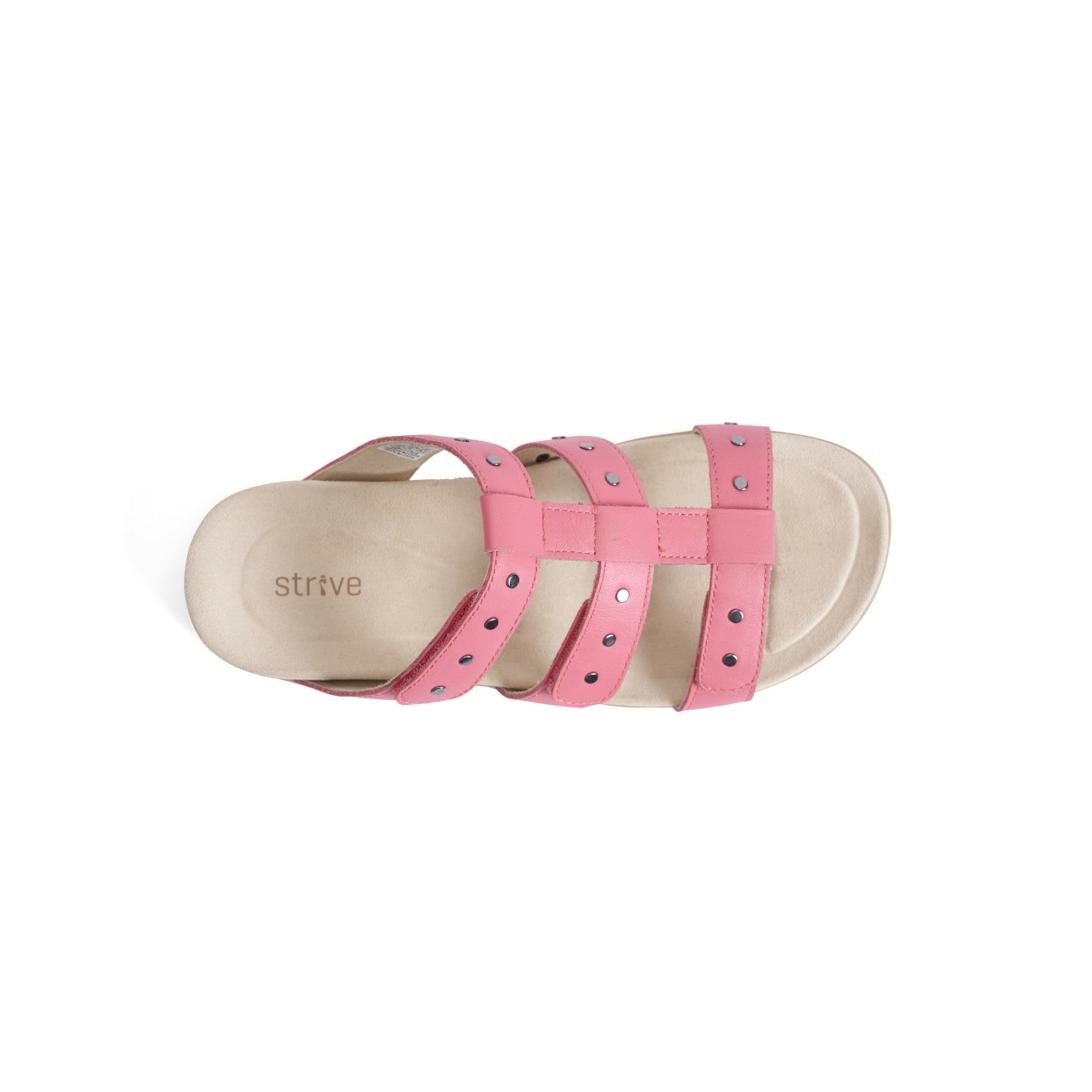 Strive Biarritz Women's Orthotic Walking Sandals - Coral - Overhead
