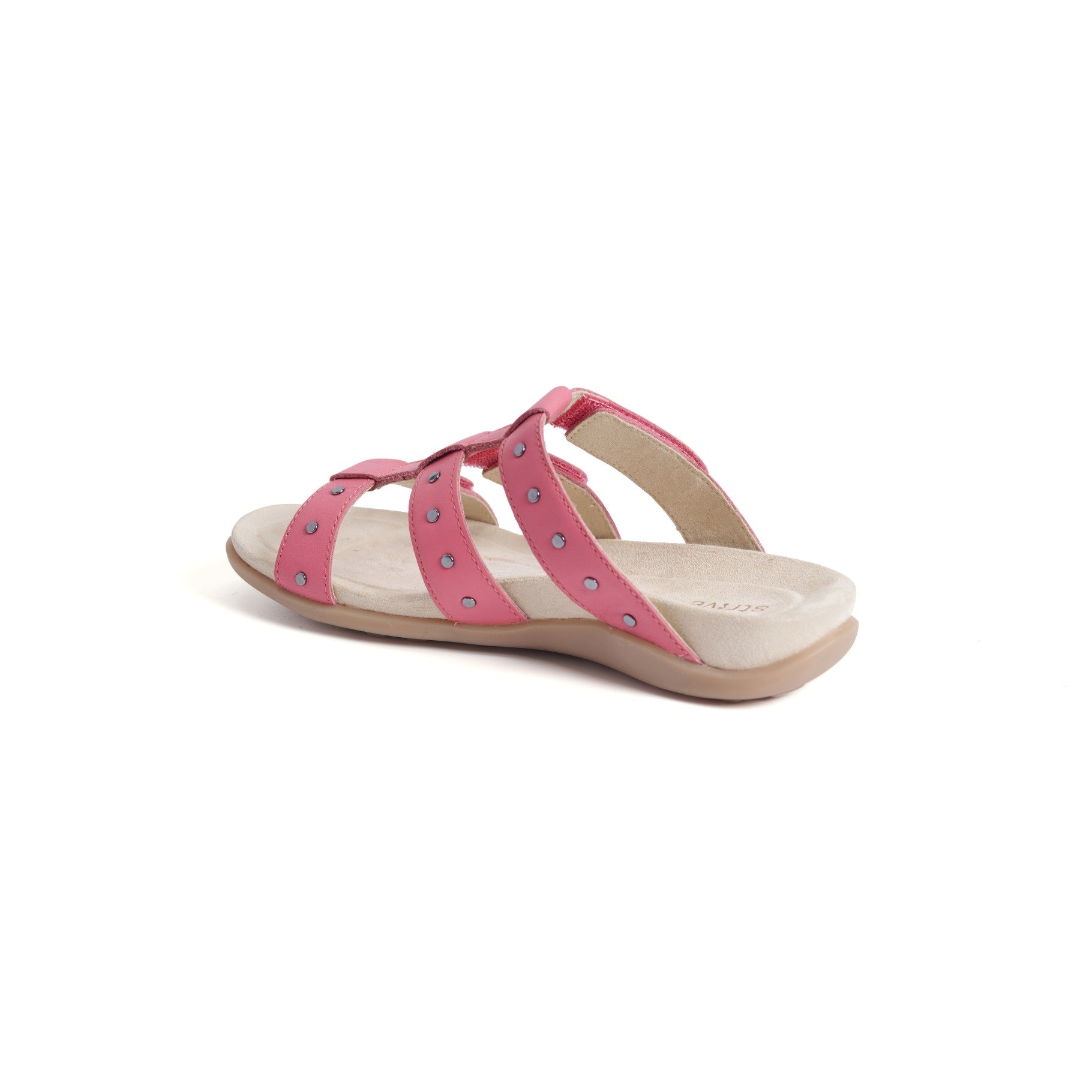 Strive Biarritz Women's Orthotic Walking Sandals - Coral - Back View