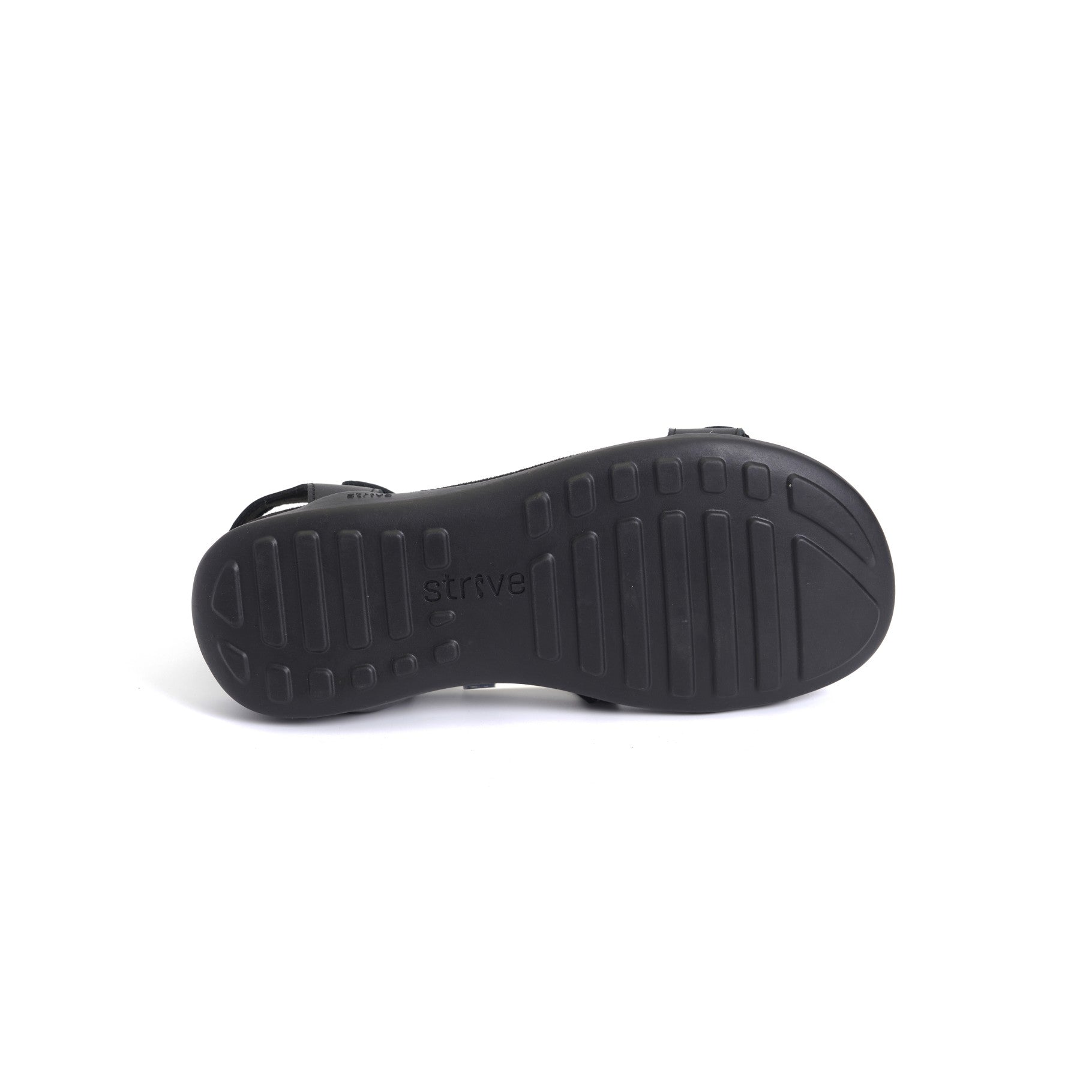 Strive Nice Women's Orthotic Sandal with Arch Support - Black Ii - Bottom View