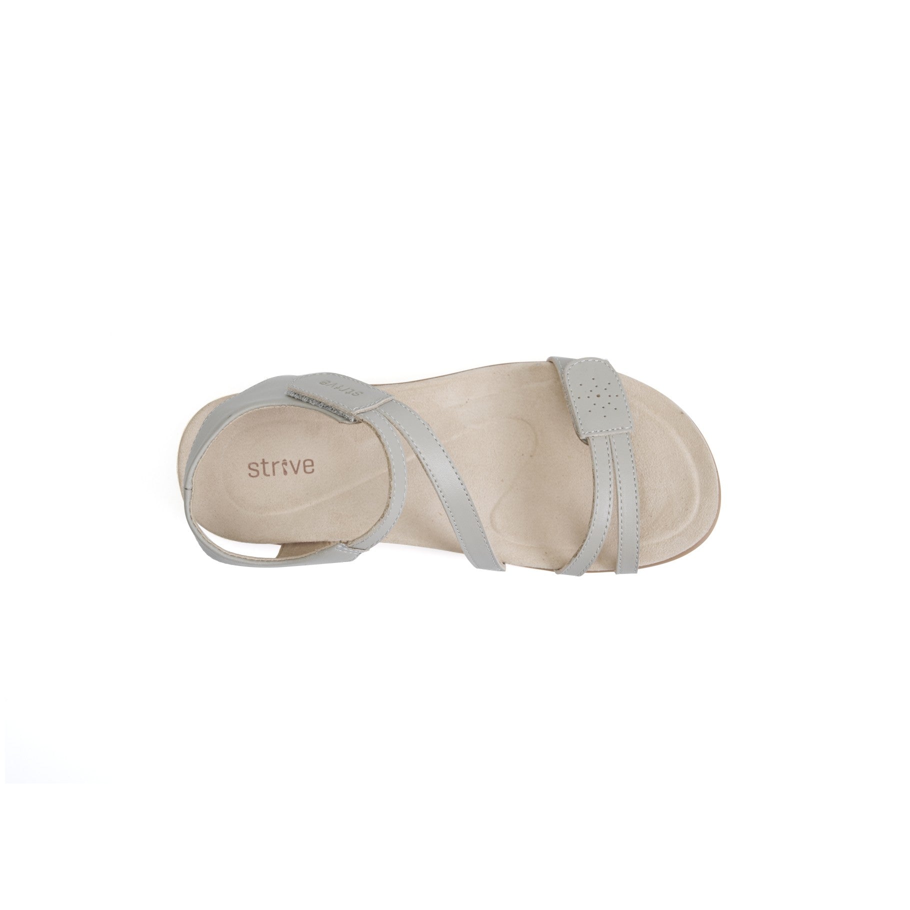Strive Nice Women's Orthotic Sandal with Arch Support - Latte - Overhead