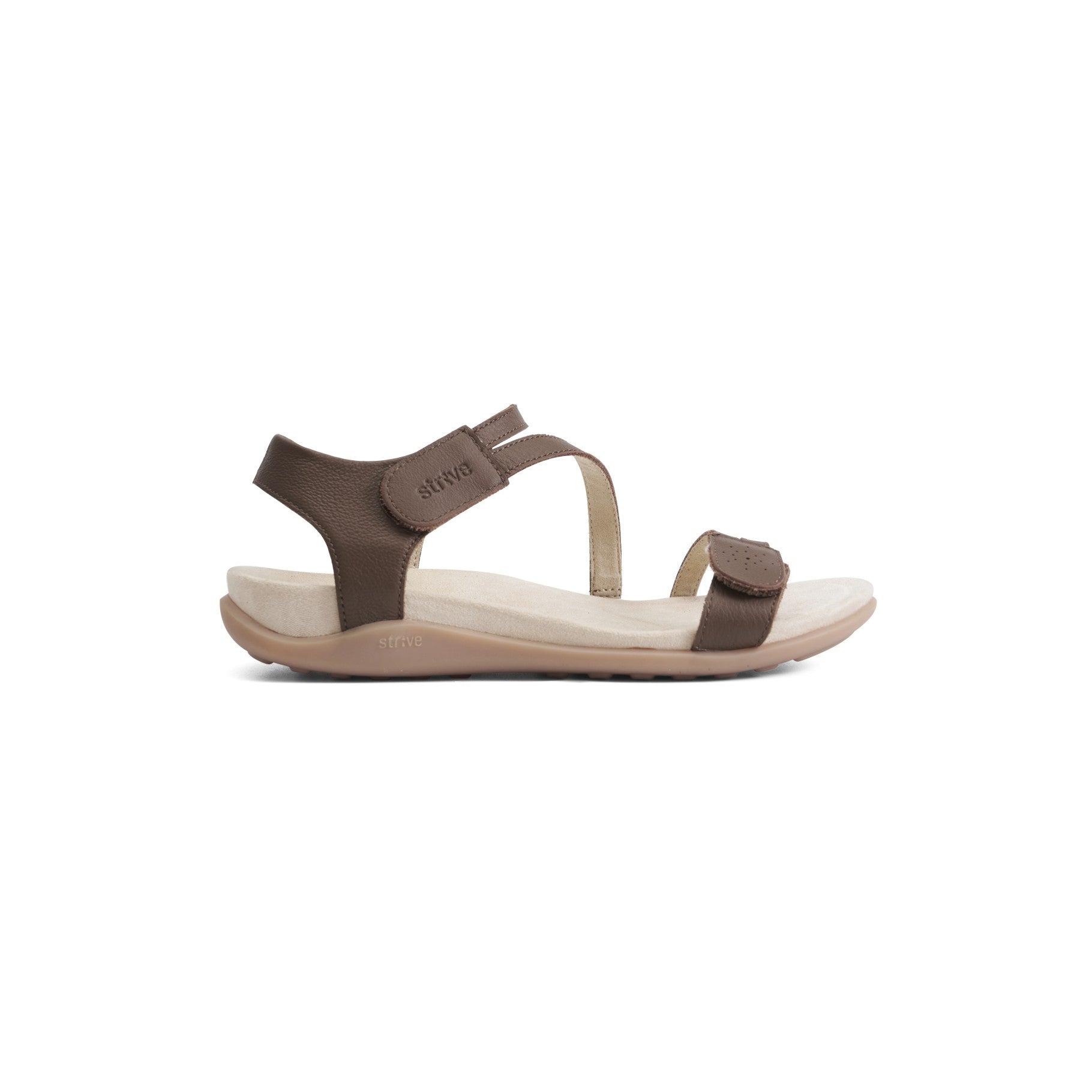 Strive Nice Women's Orthotic Sandal with Arch Support - Tan - Side
