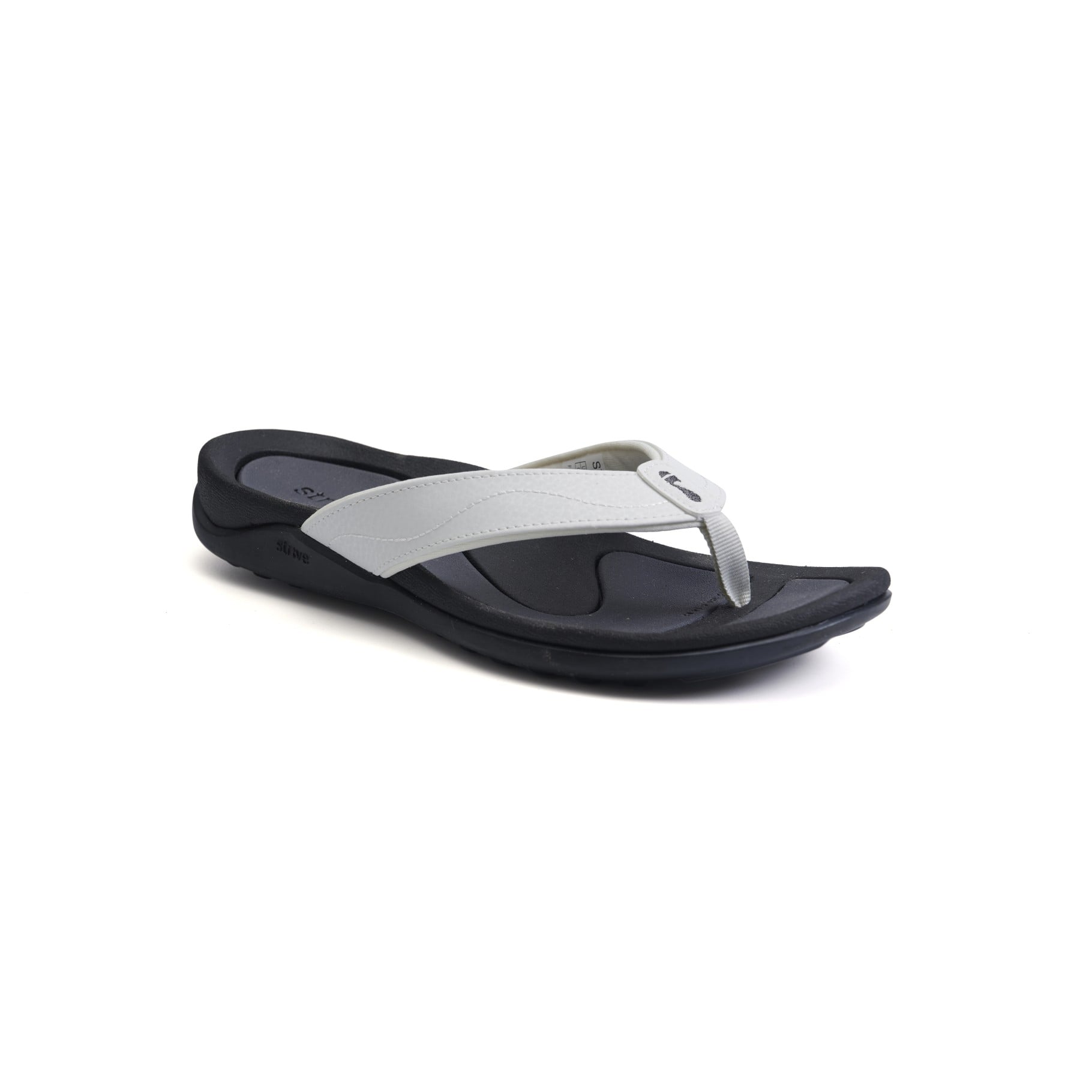 Strive Wave Women\'s Orthotic Water-Friendly Sandals - White - Angle