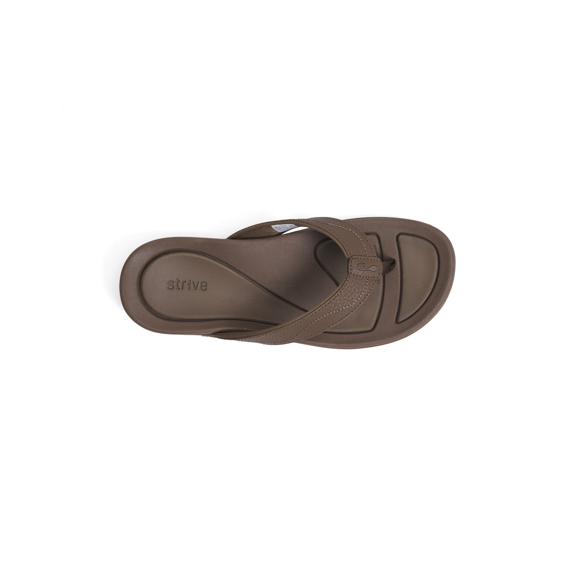 Strive Wave Women\'s Orthotic Water-Friendly Sandals - Chocolate - Overhead