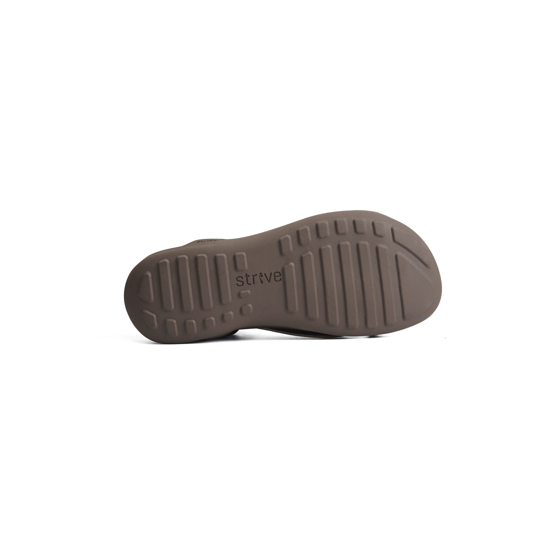 Strive Dune Women's Orthotic Water-Friendly Adjustable Sandal - Chocolate - Bottom View