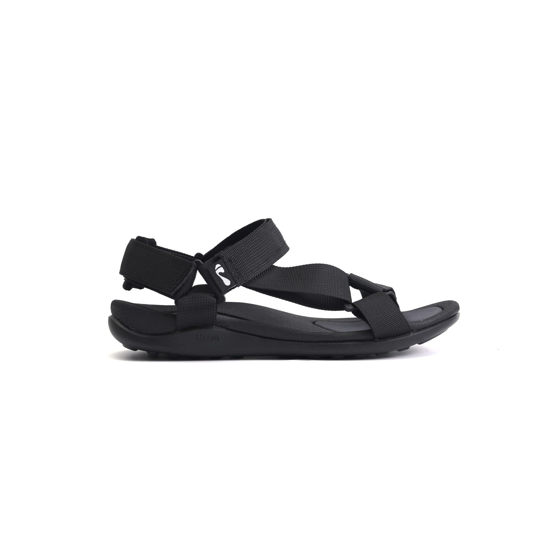 Strive Drift Women's Orthotic Adjustable Sandal - Black Ii - Side
