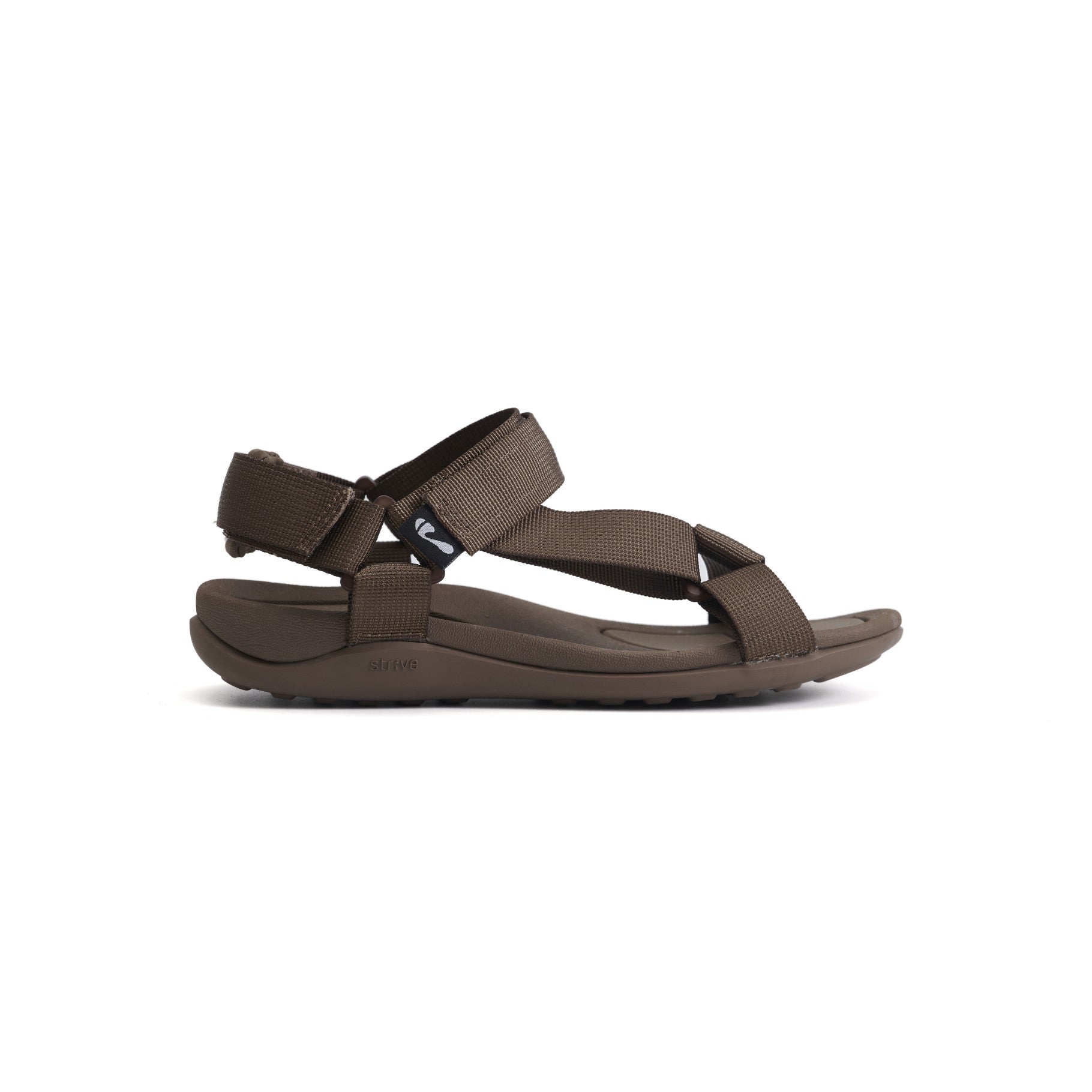 Strive Drift Women's Orthotic Adjustable Sandal - Chocolate - Side
