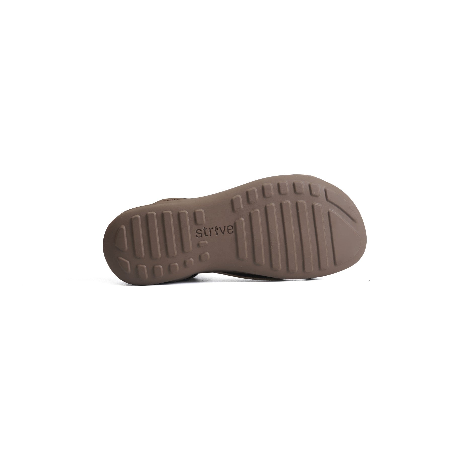 Strive Drift Women's Orthotic Adjustable Sandal - Chocolate - Bottom View