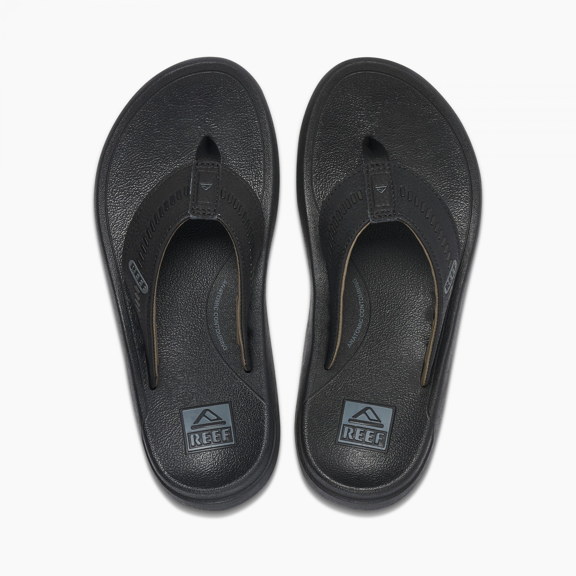 Reef Swellsole Cruiser Men\'s Comfort Sandals - Black/grey - Top