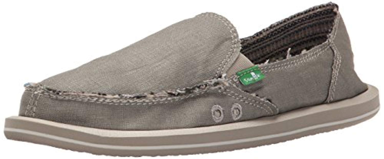 Sanuk Donna Hemp - Women's Loafers - Olive Grey