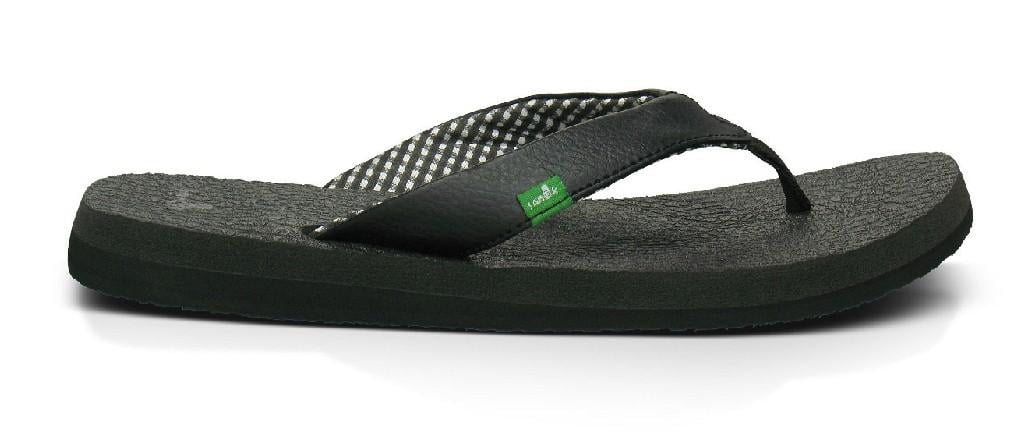 Sanuk Yoga Mat - Cushioned Sandals - Women's - Ebony Black