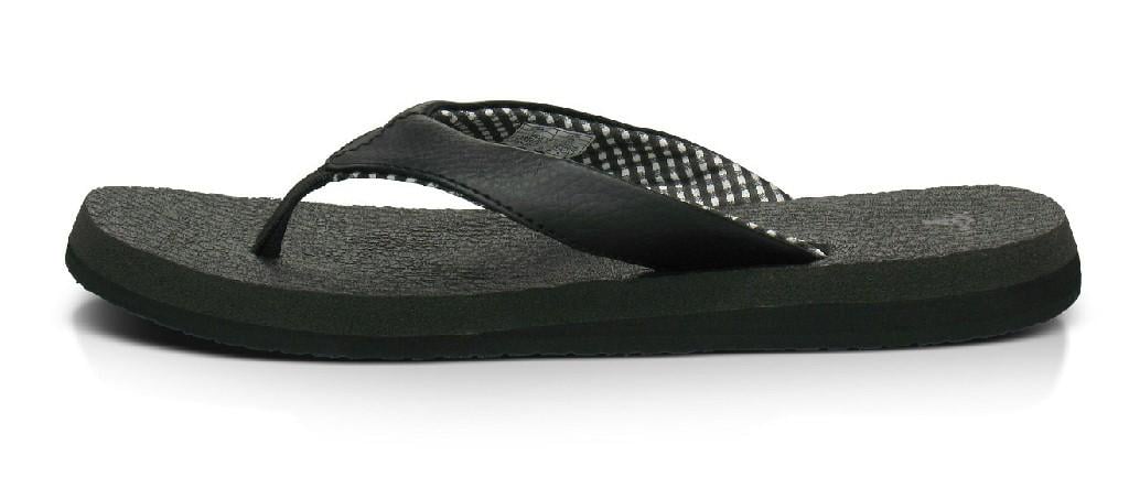 Sanuk Yoga Mat - Cushioned Sandals - Women's - Ebony Black
