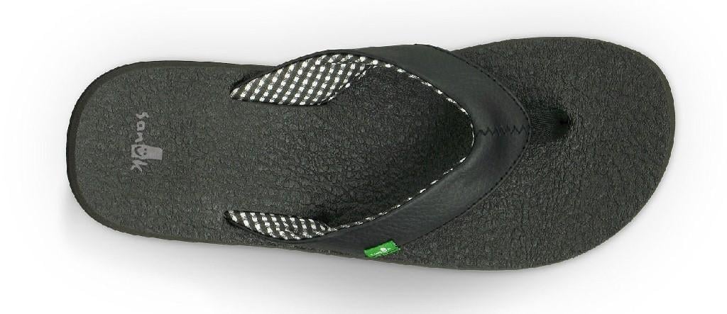 Sanuk Yoga Mat - Cushioned Sandals - Women's - Ebony Black