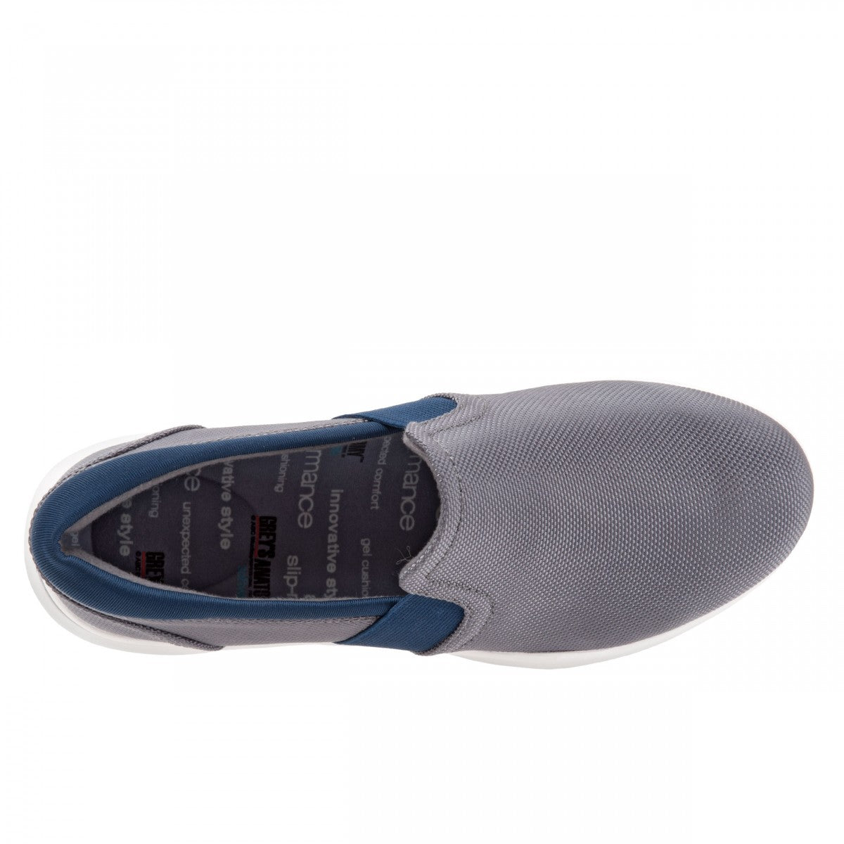 Softwalk Vantage - Grey's Anatomy Slip-on Shoe - Womens - Grey/nvy - top