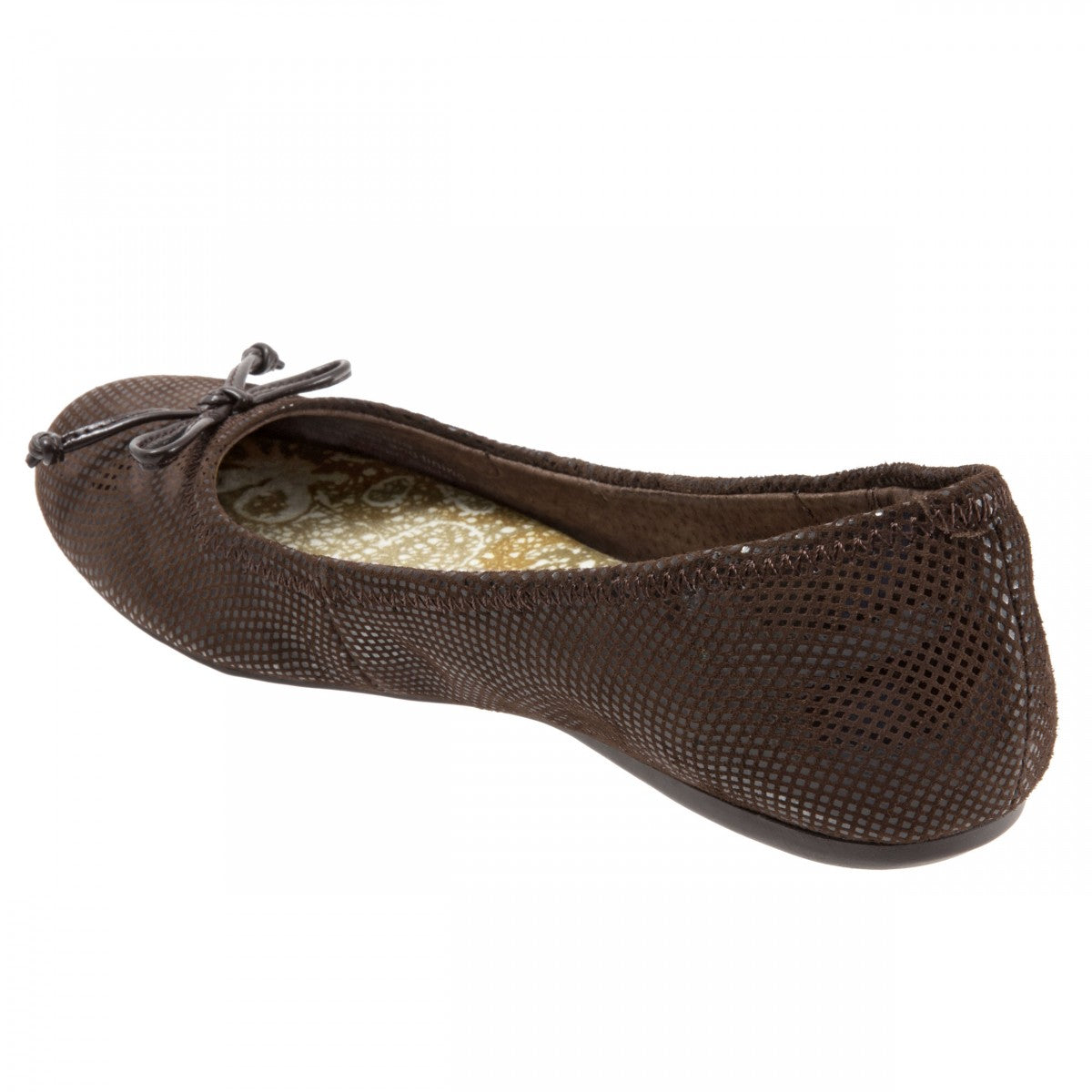 Softwalk Narina - Women's Comfort Ballet Flat - Brown - back34