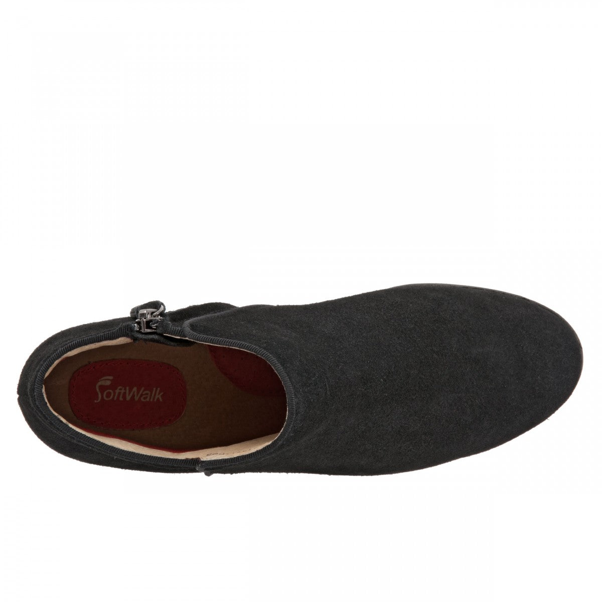 Softwalk Rocklin - Women's Low Cut Boots - Black Suede - top