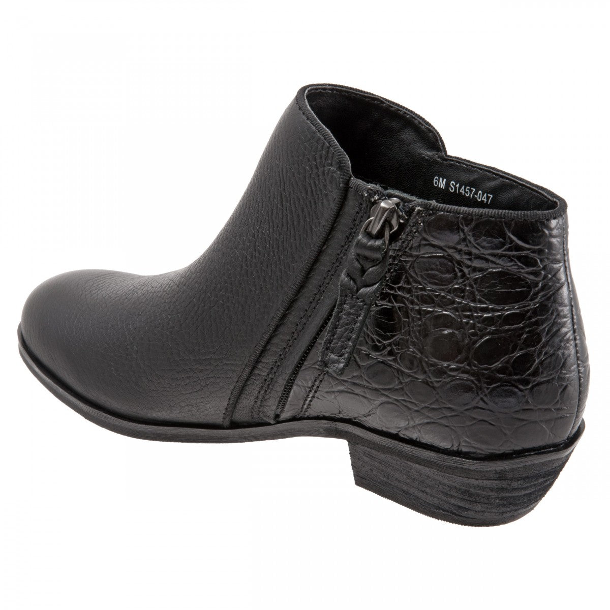Softwalk Rocklin - Women's Low Cut Boots - Blk Combo - back34