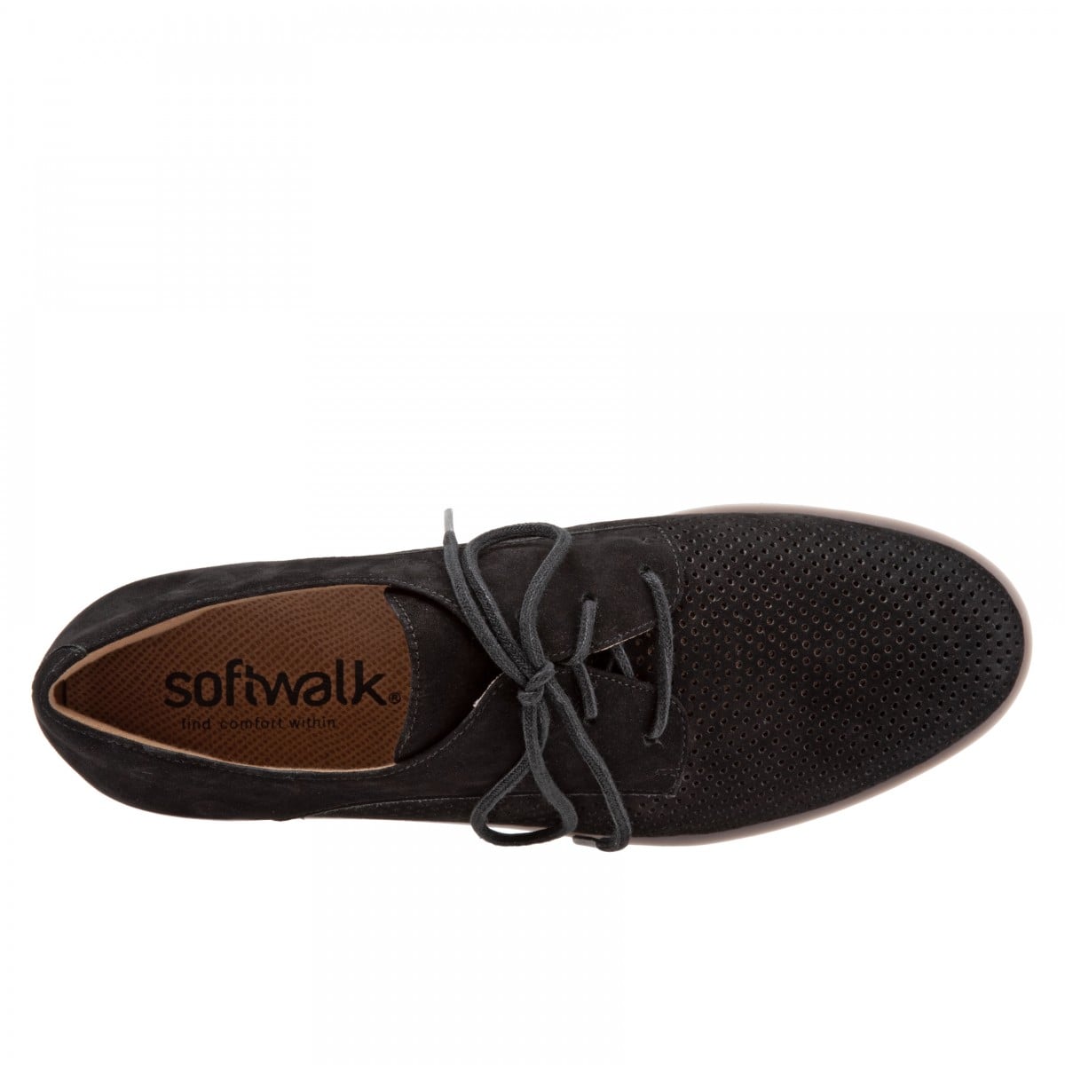 Softwalk Willis - Black Nu - top