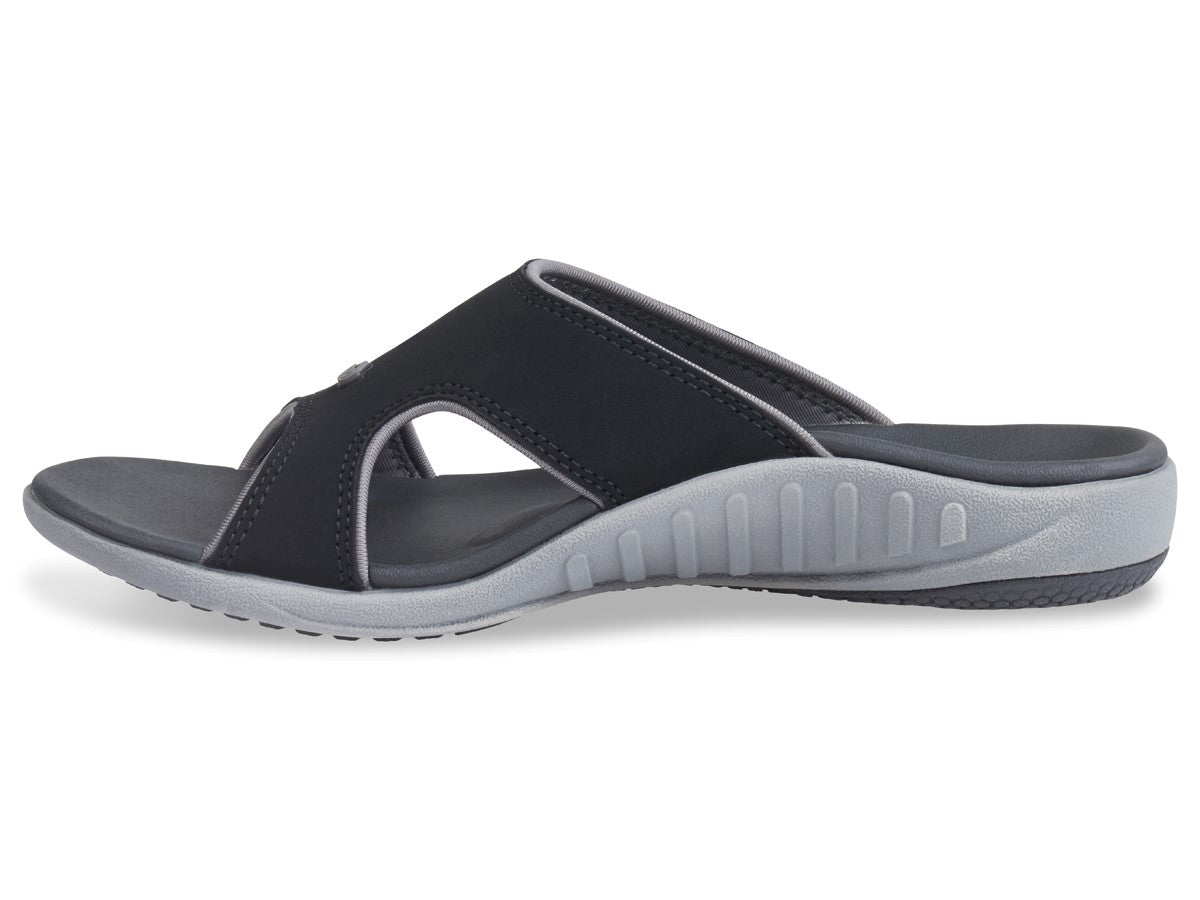 Spenco Kholo Plus Women's Orthotic Slide Sandals - Onyx side