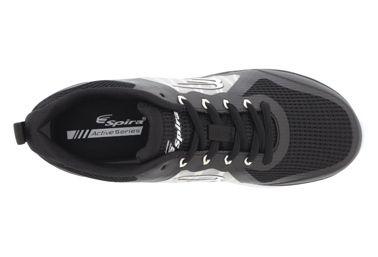 Spira CloudWalker Women's Athletic Walking Shoe with Springs - Black / White - 3