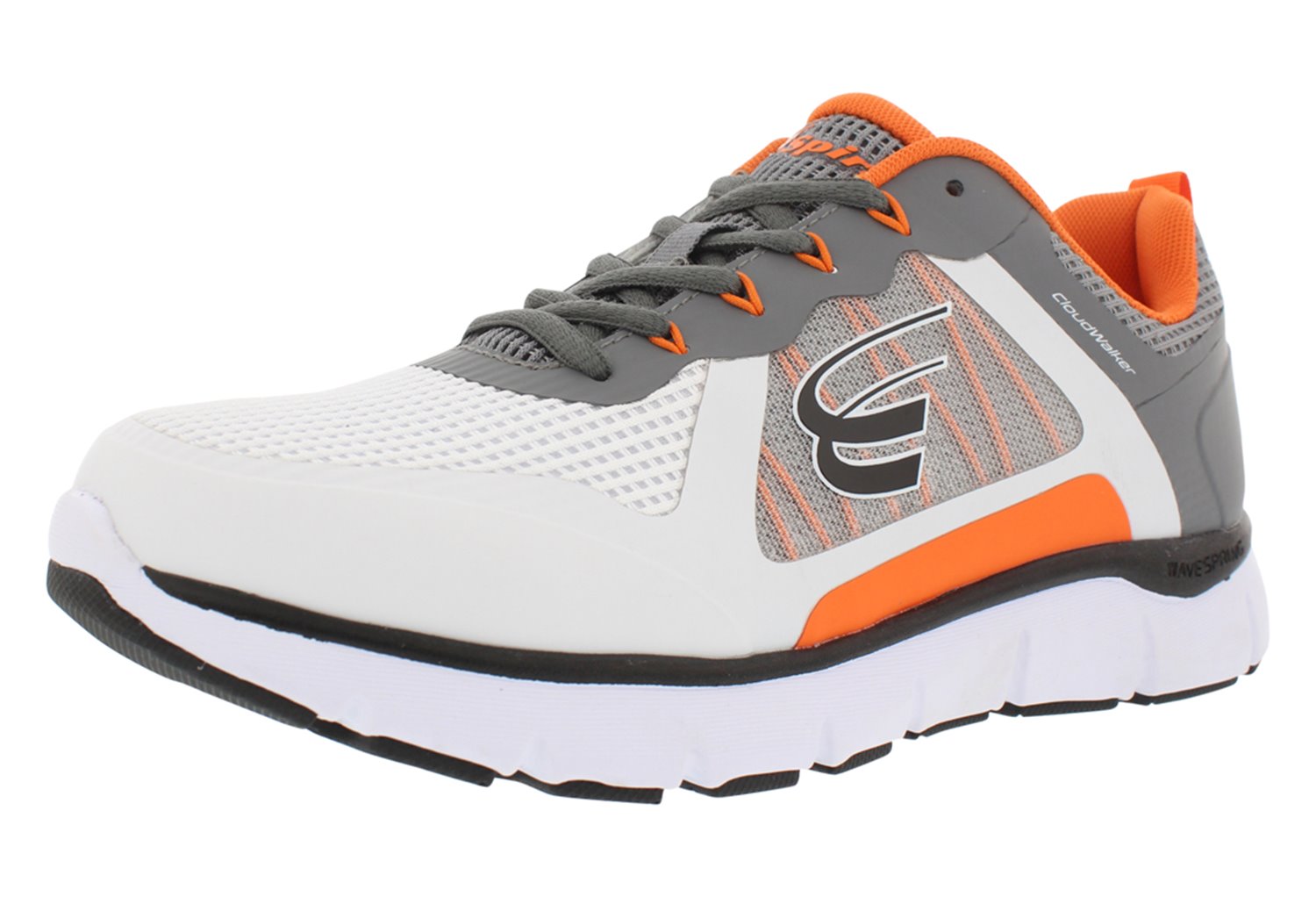 White / Dark Grey / Orange