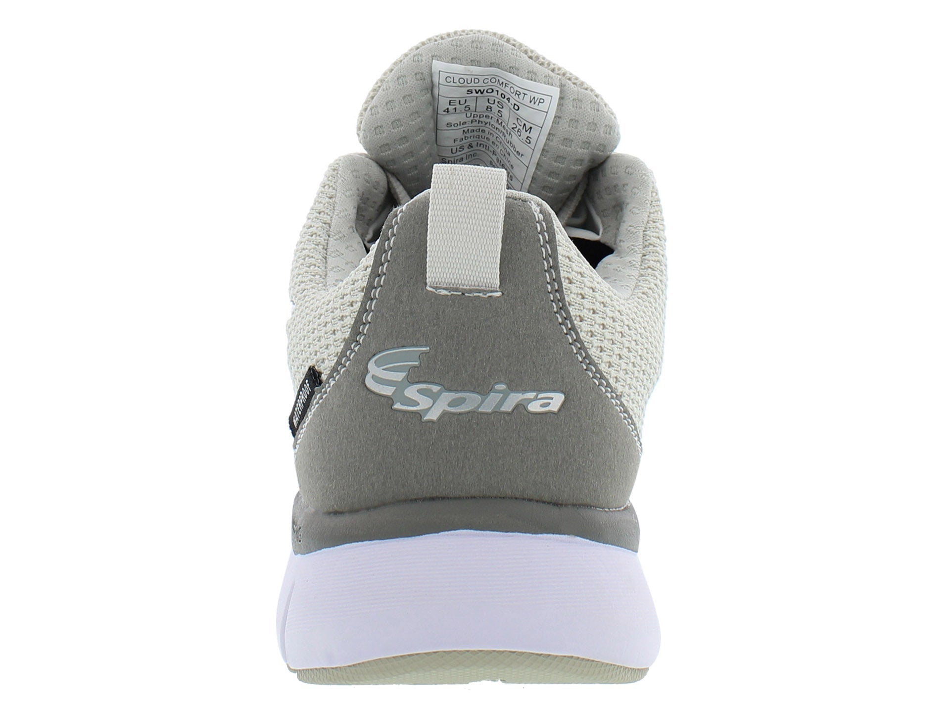Spira Cloud Comfort Men's Waterproof Walking Shoe with Springs - Storm Cloud Spira Swo104d 6