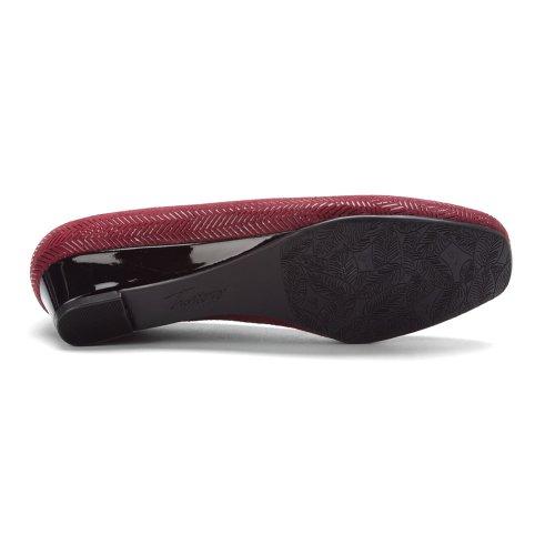 Trotters Lauren - Women's Dress Wedge - Dk Red Sd Pt