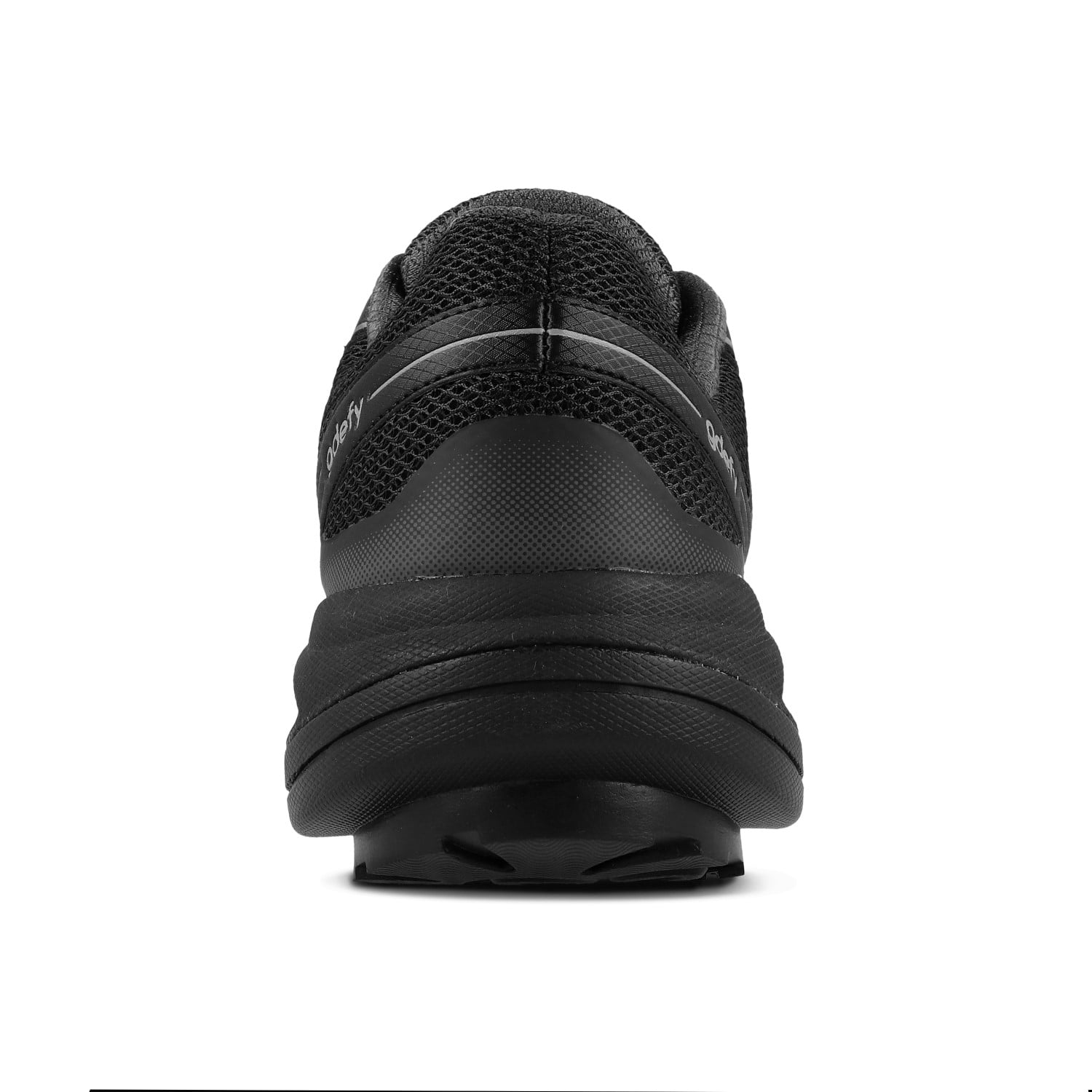 Gravity Defyer Men's G-Defy Mighty Walk Athletic Shoes - Black  / Black - Back View