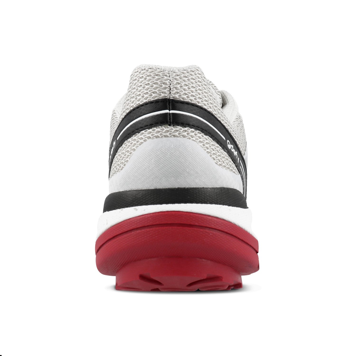 Gravity Defyer Men's G-Defy Mighty Walk Athletic Shoes - Gray / Red - Back View