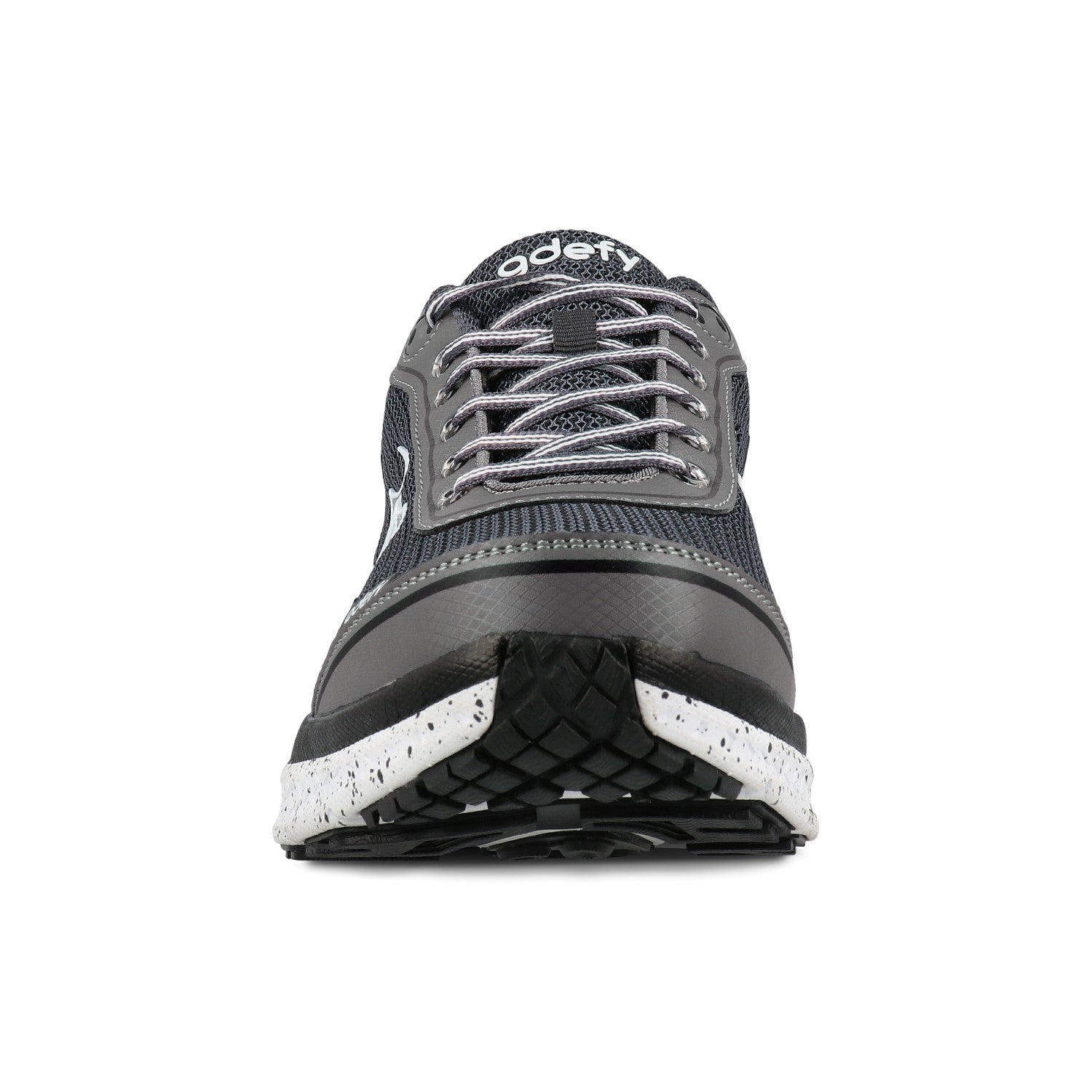 Gravity Defyer Men's G-Defy Mighty Walk Athletic Shoes - Black / Gray - Front View