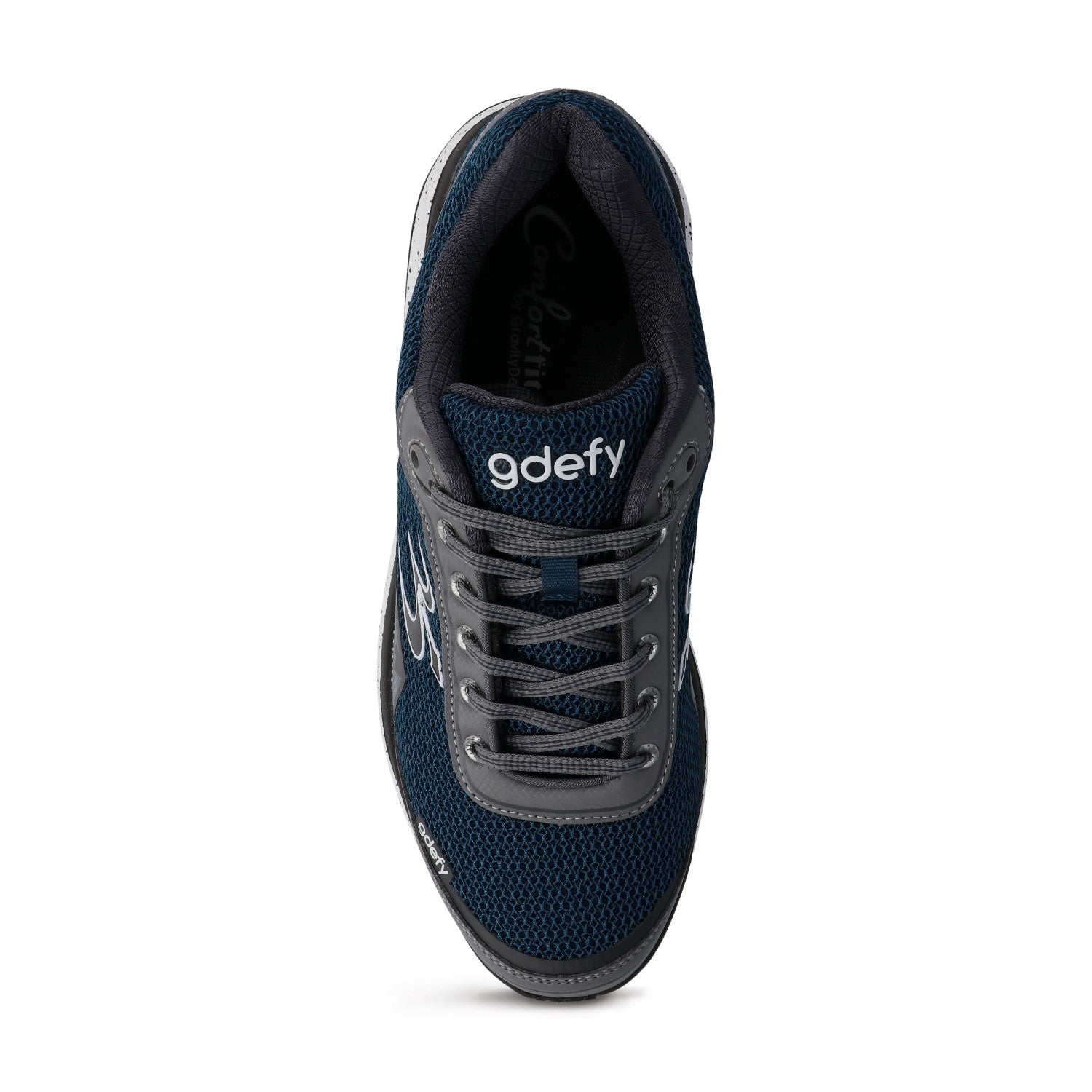 Gravity Defyer Men's G-Defy Mighty Walk Athletic Shoes - Blue / Gray - Top View