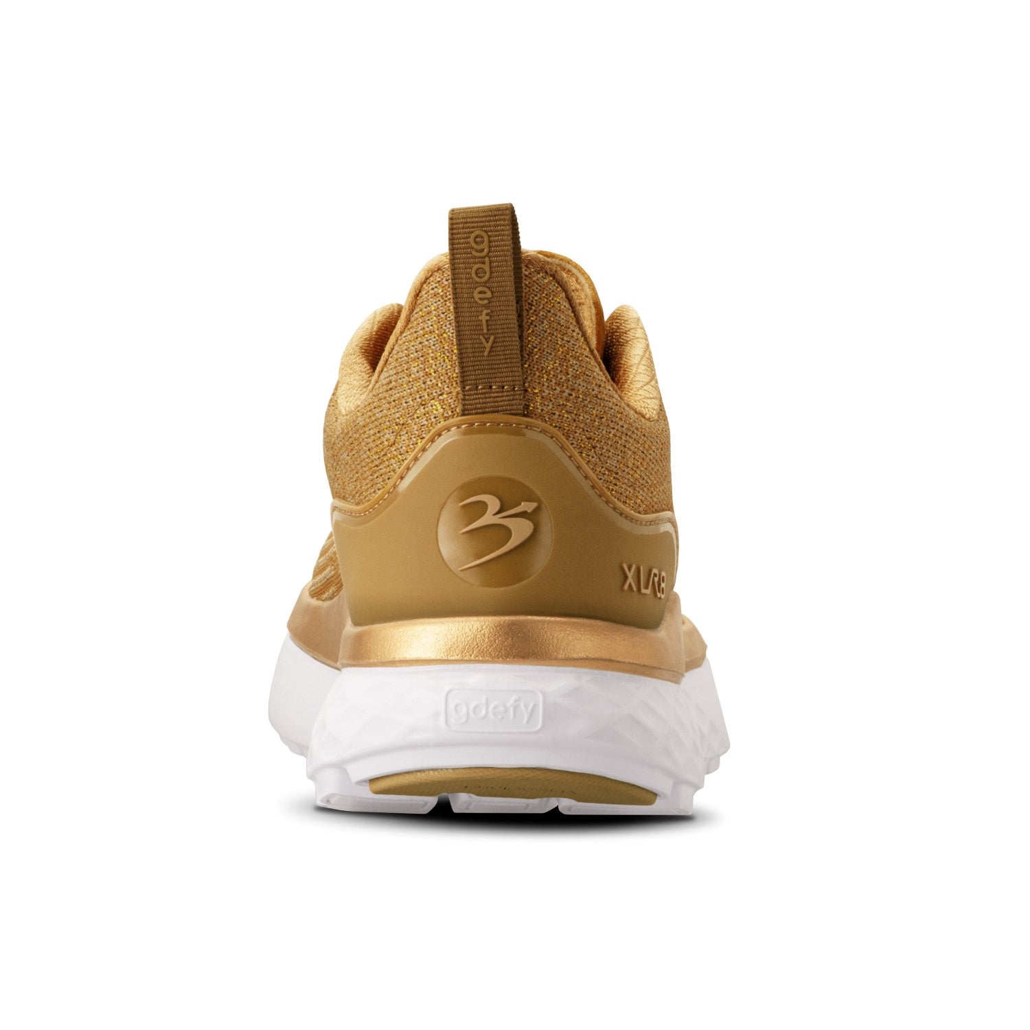 Gravity Defyer Women's XLR8 Running Shoes - Gold - Back View