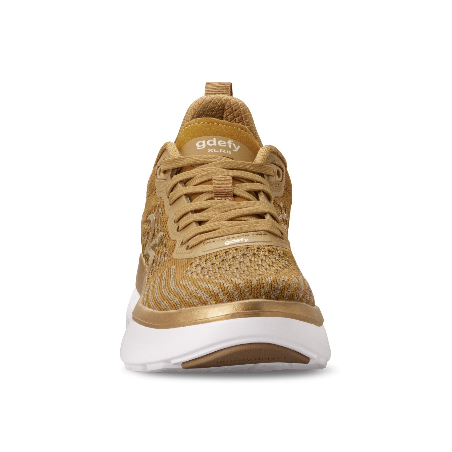 Gravity Defyer Women's XLR8 Running Shoes - Gold - Front View