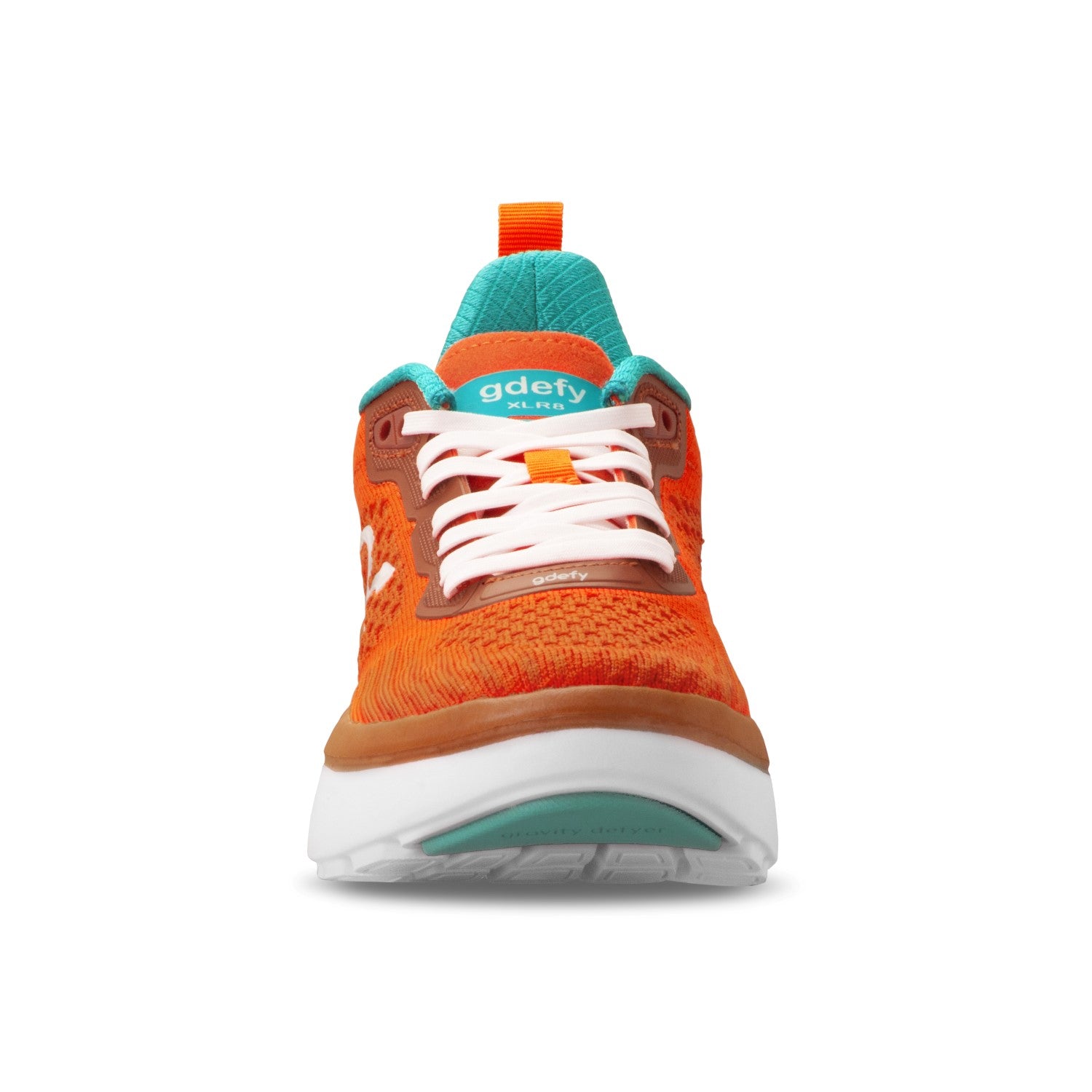 Gravity Defyer Women's XLR8 Running Shoes - Orange Blue - Front View