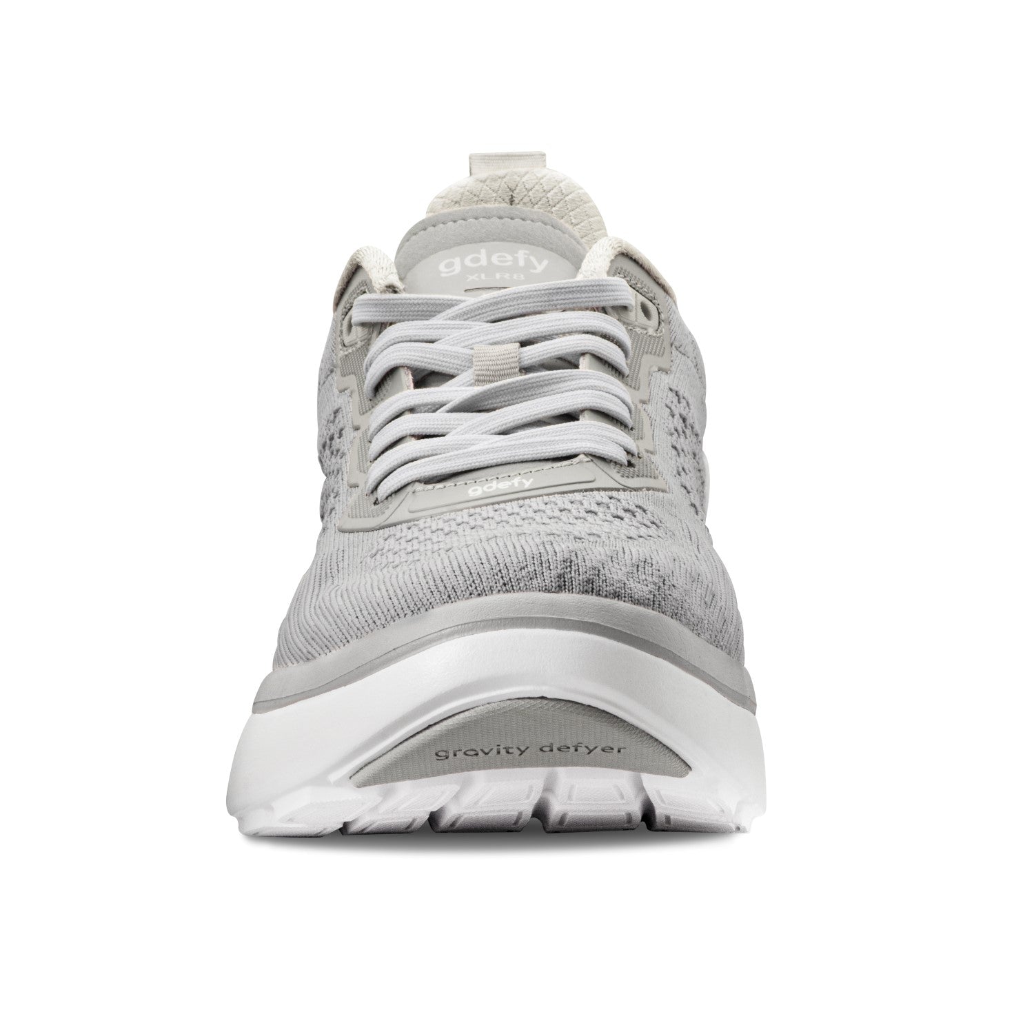 Gravity Defyer Men's XLR8 Running Shoes - Gray / White - Front View