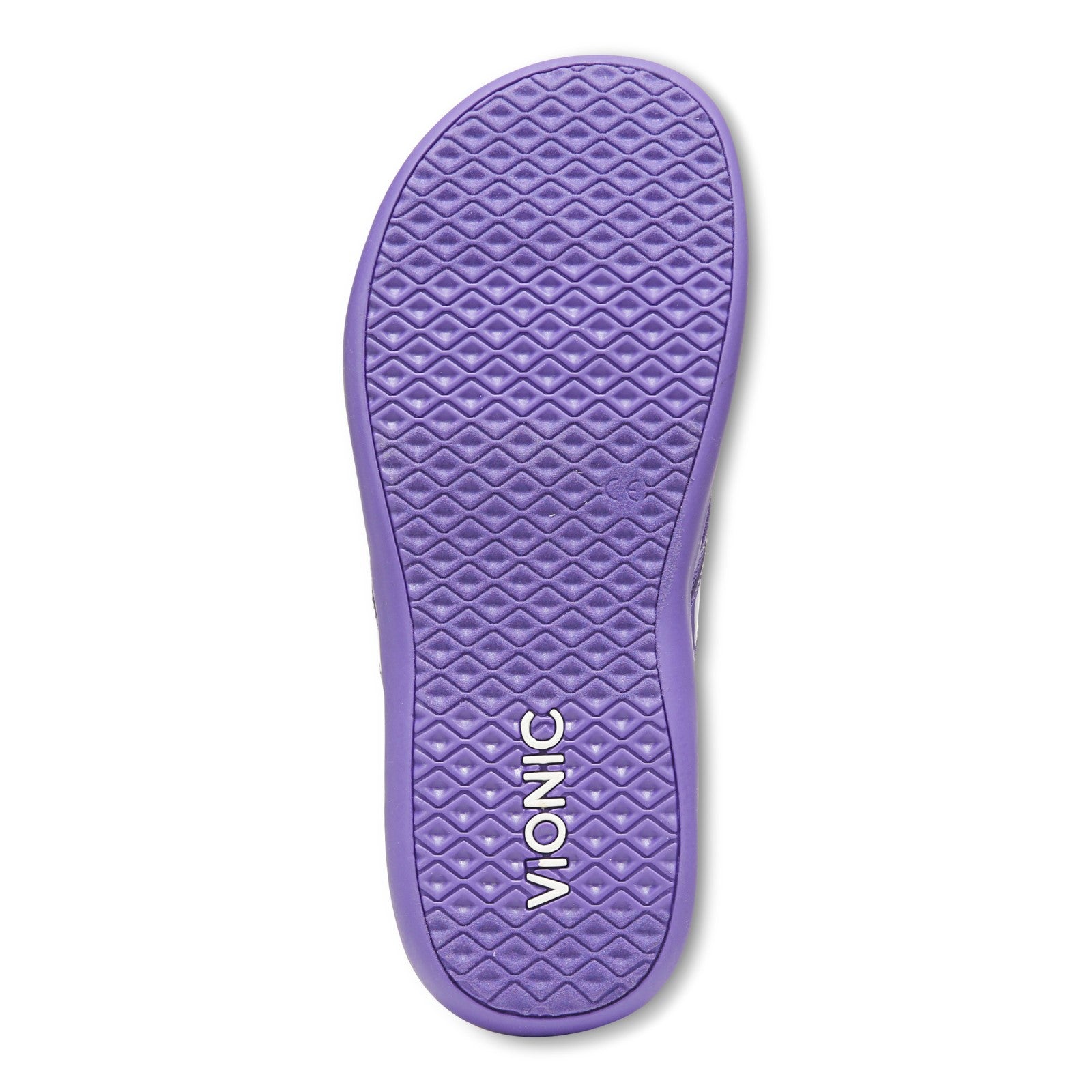 Vionic Tide II - Women's Leather Orthotic Sandals - Orthaheel - Amethyst - Bottom