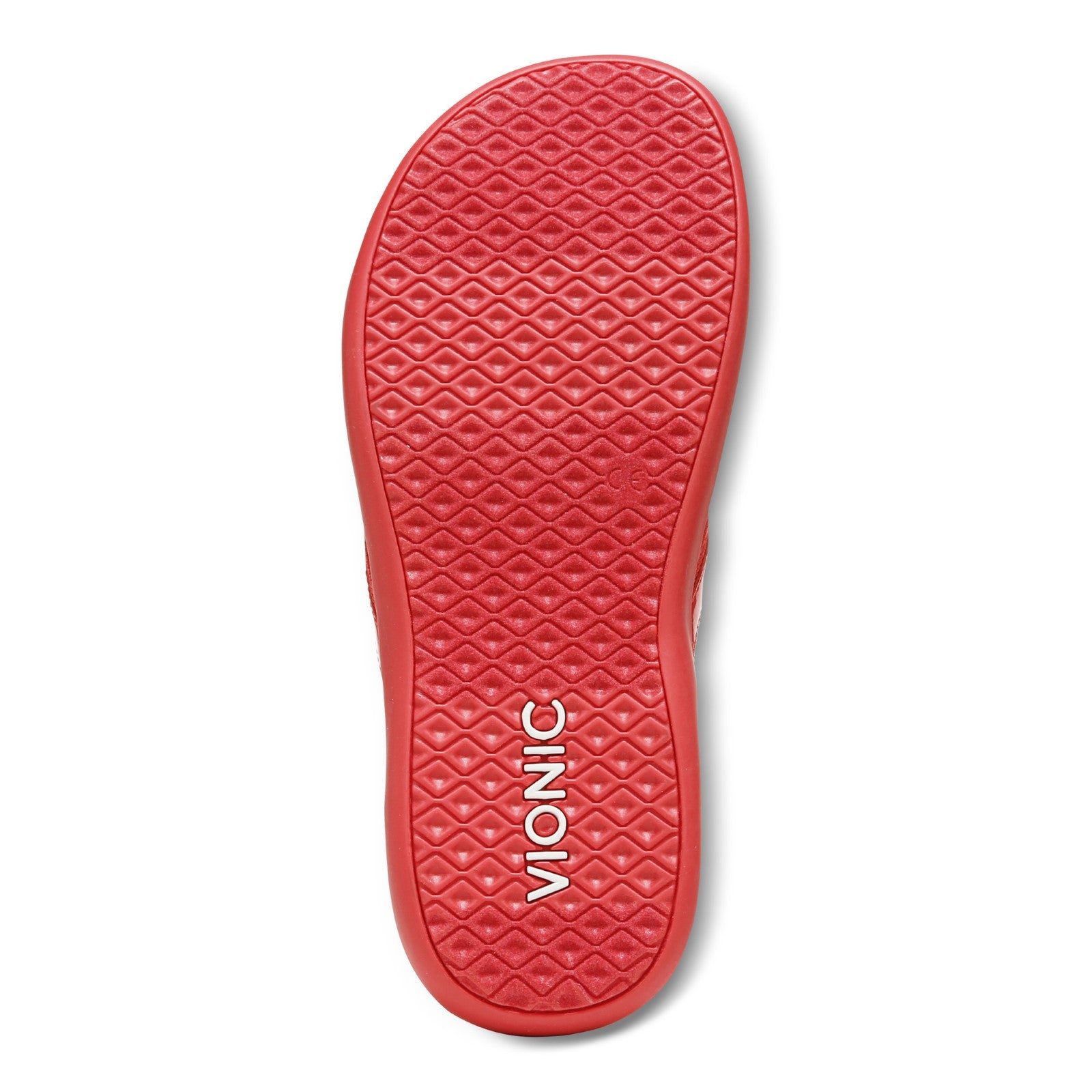 Vionic Tide II - Women's Leather Orthotic Sandals - Orthaheel - Poppy - Bottom