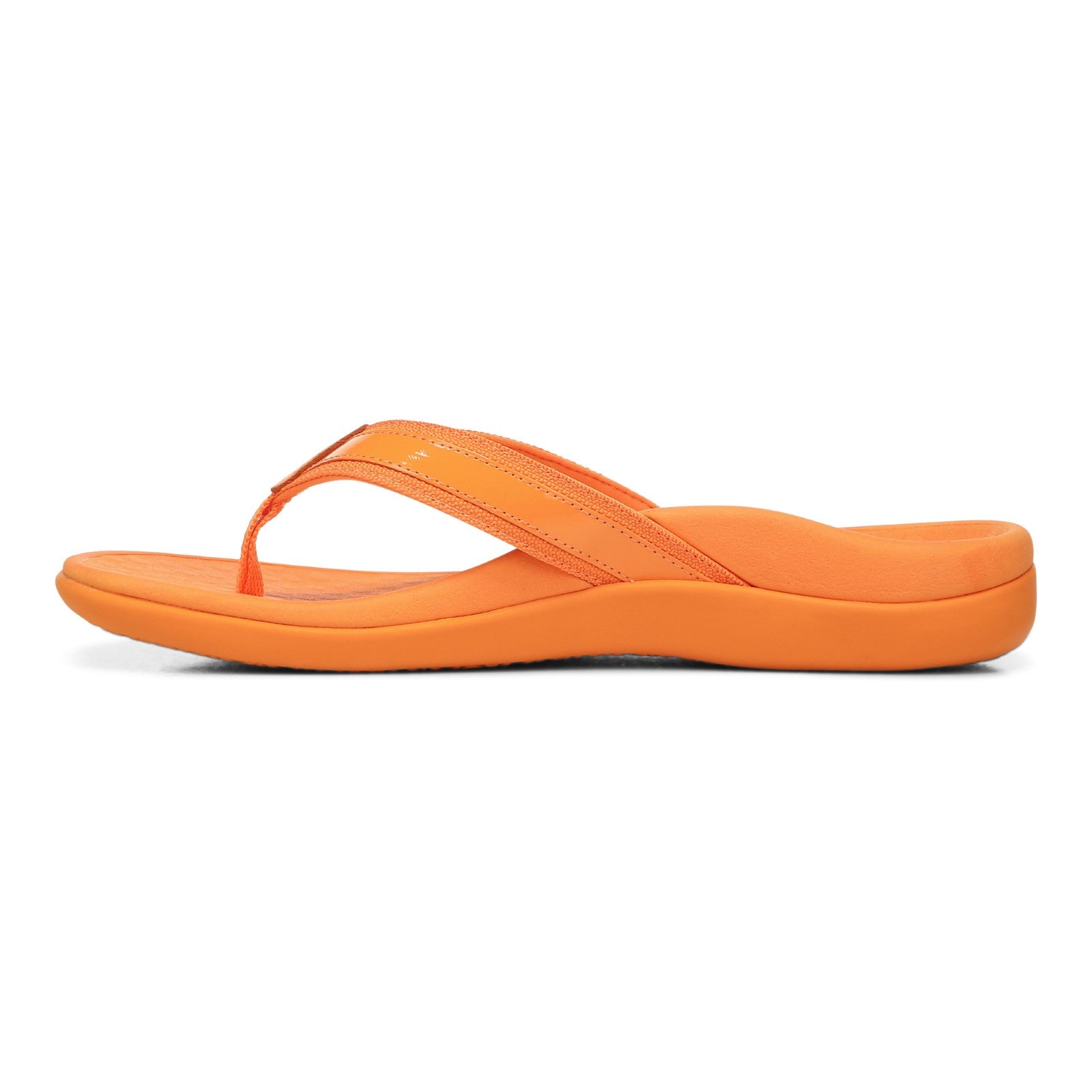 Vionic Tide II - Women's Leather Orthotic Sandals - Orthaheel - Marigold - Left Side