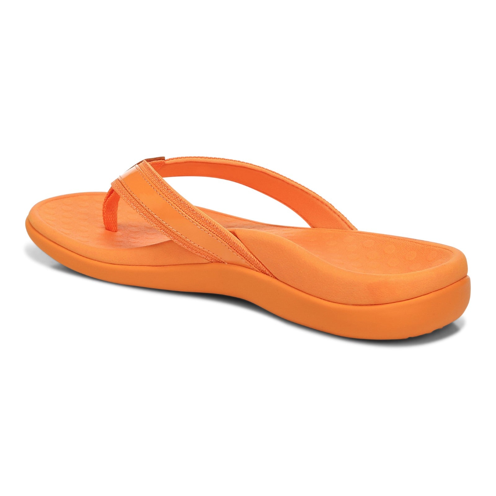 Vionic Tide II - Women's Leather Orthotic Sandals - Orthaheel - Marigold - Back angle
