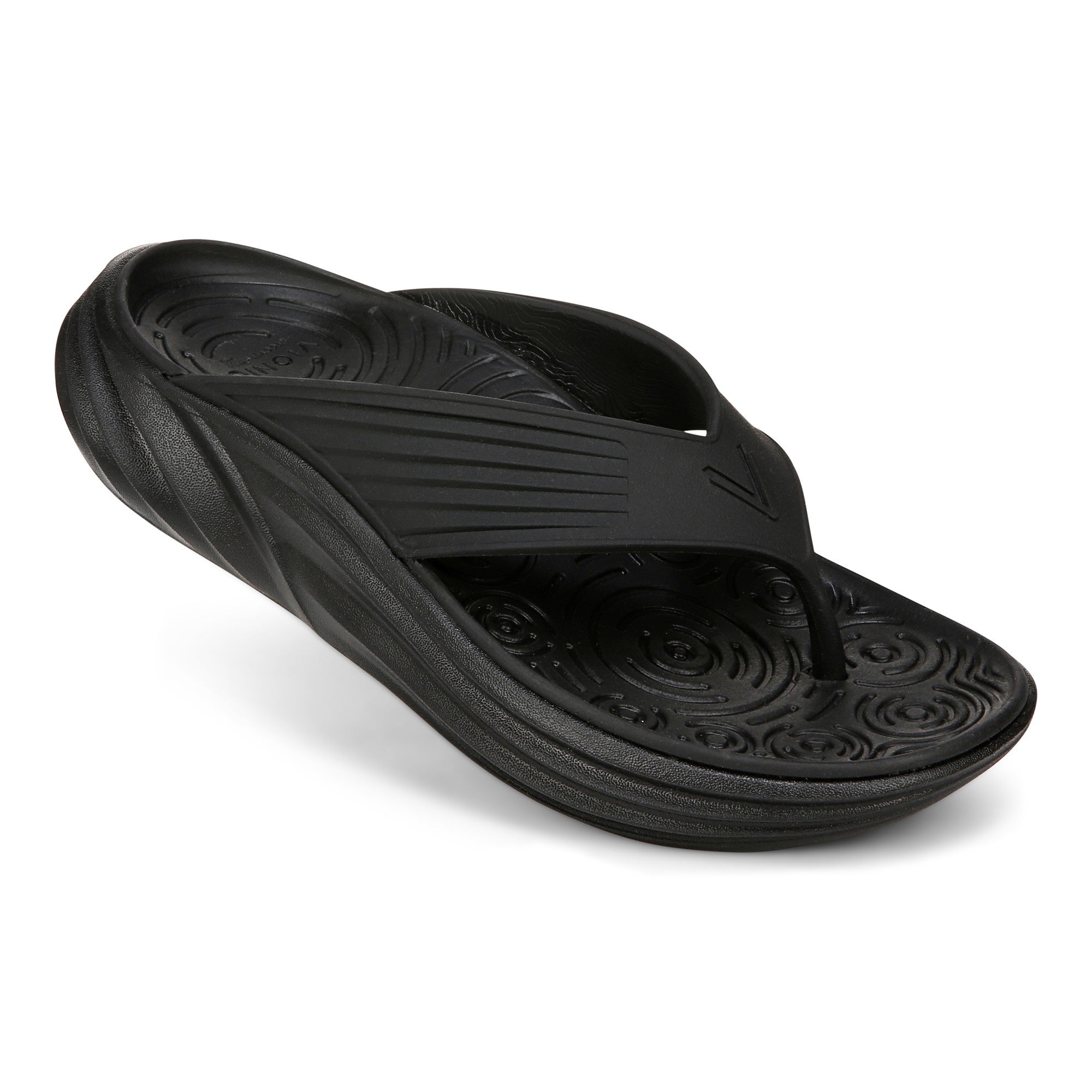 Vionic Tide RX Unisex Recovery Cushioned Orthotic Sandal - Black - TIDE RX-J0085S1001-BLACK-13fl-med