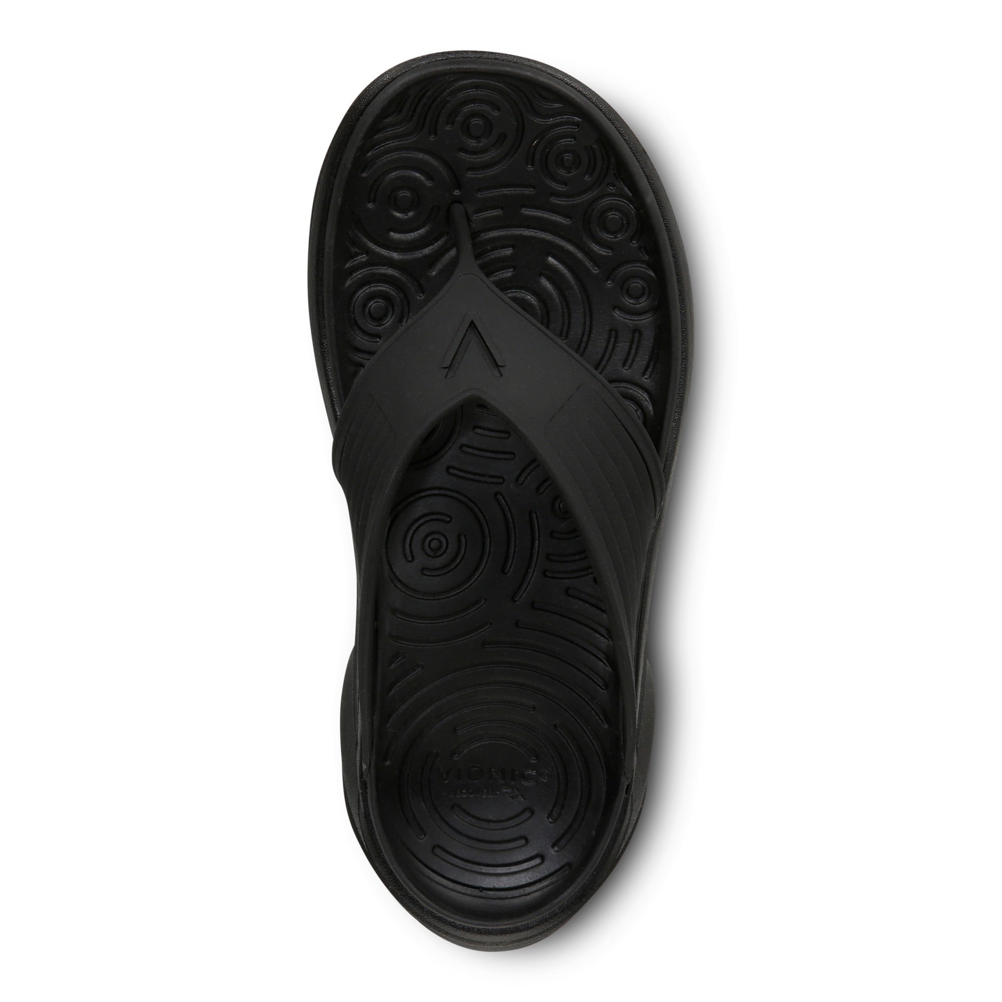 Vionic Tide RX Unisex Recovery Cushioned Orthotic Sandal - Black - Top