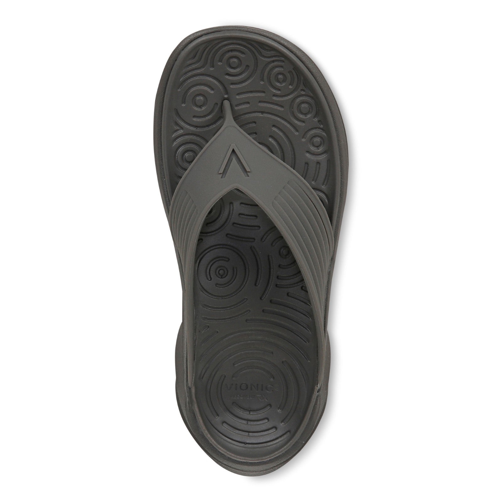 Vionic Tide RX Unisex Recovery Cushioned Orthotic Sandal - Charcoal - Top