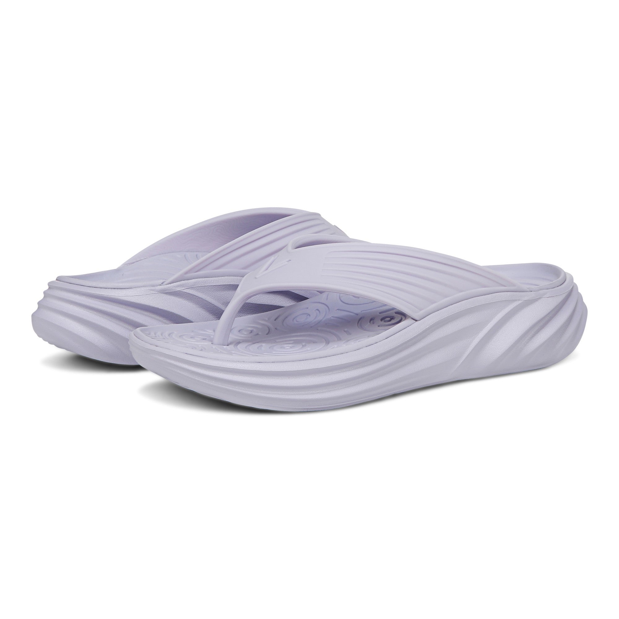 Vionic Tide RX Unisex Recovery Cushioned Orthotic Sandal - Hydrangea Purple - pair left angle