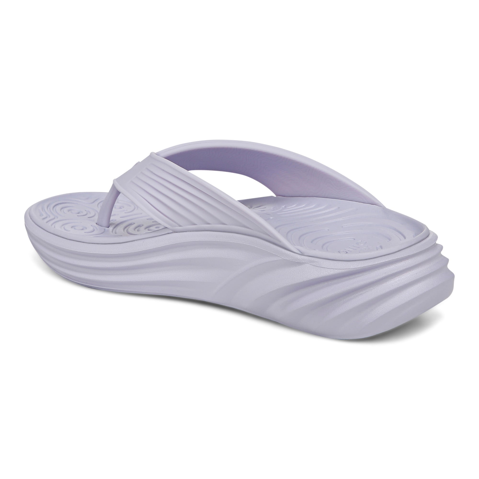 Vionic Tide RX Unisex Recovery Cushioned Orthotic Sandal - Hydrangea Purple - Back angle