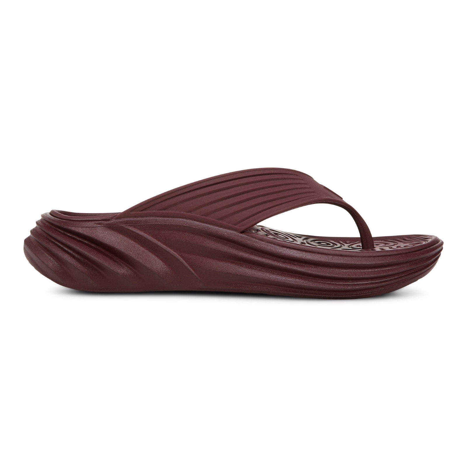 Vionic Tide RX Unisex Recovery Cushioned Orthotic Sandal - Port Wine - Right side