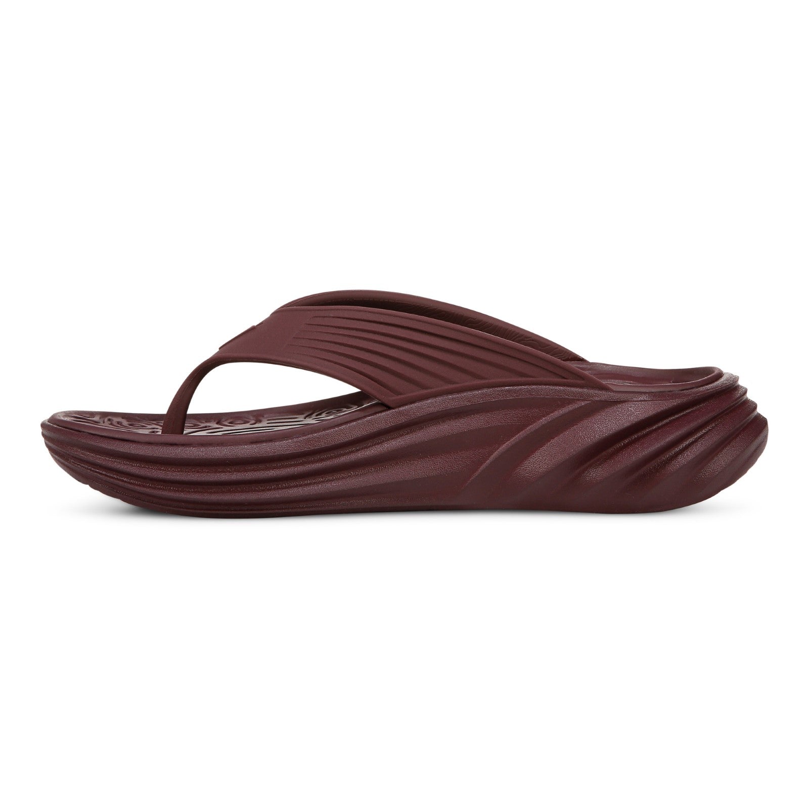 Vionic Tide RX Unisex Recovery Cushioned Orthotic Sandal - Port Wine - Left Side