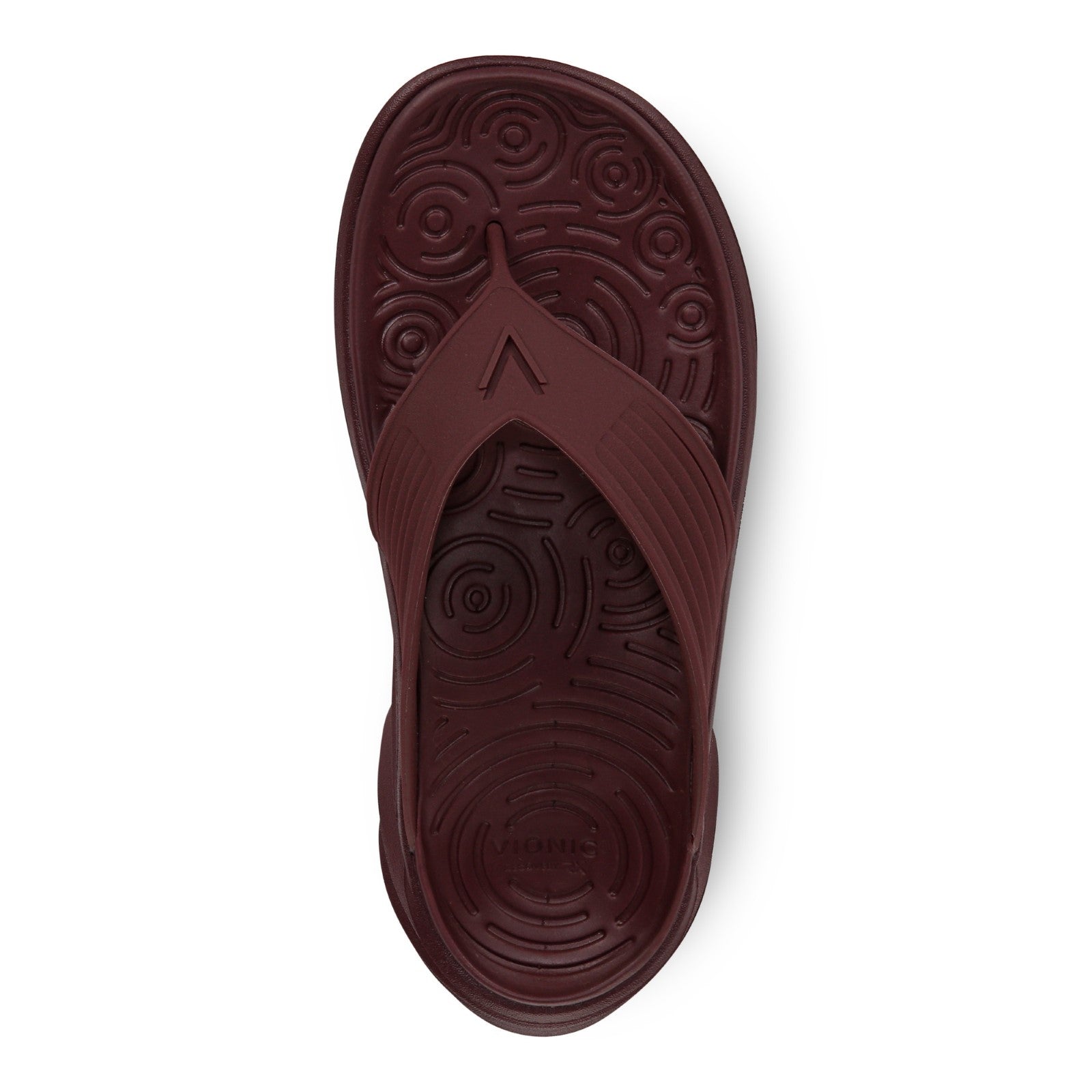 Vionic Tide RX Unisex Recovery Cushioned Orthotic Sandal - Port Wine - Top